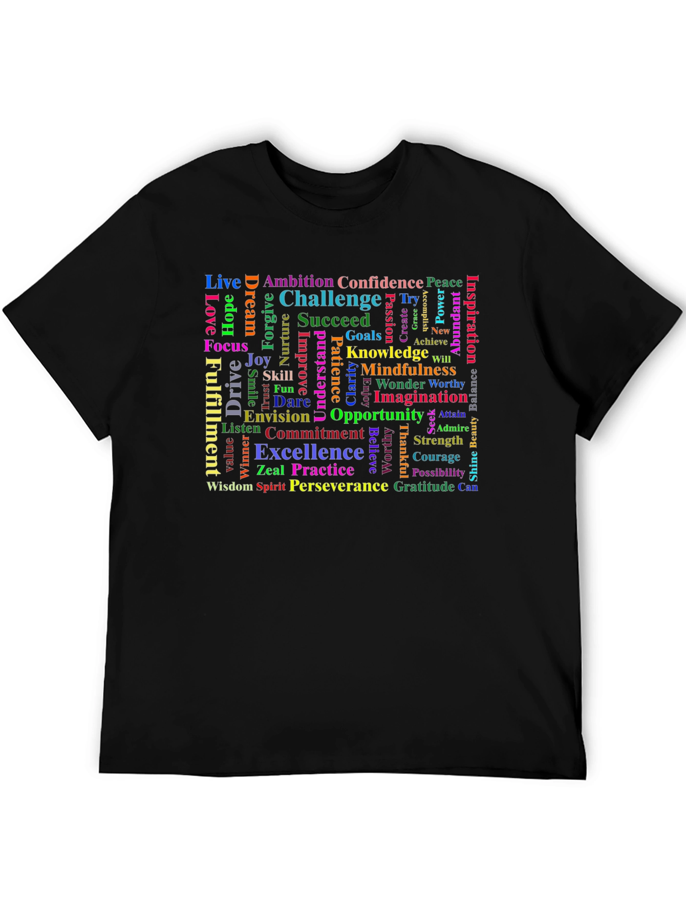Inspirational Word Cloud T-Shirt