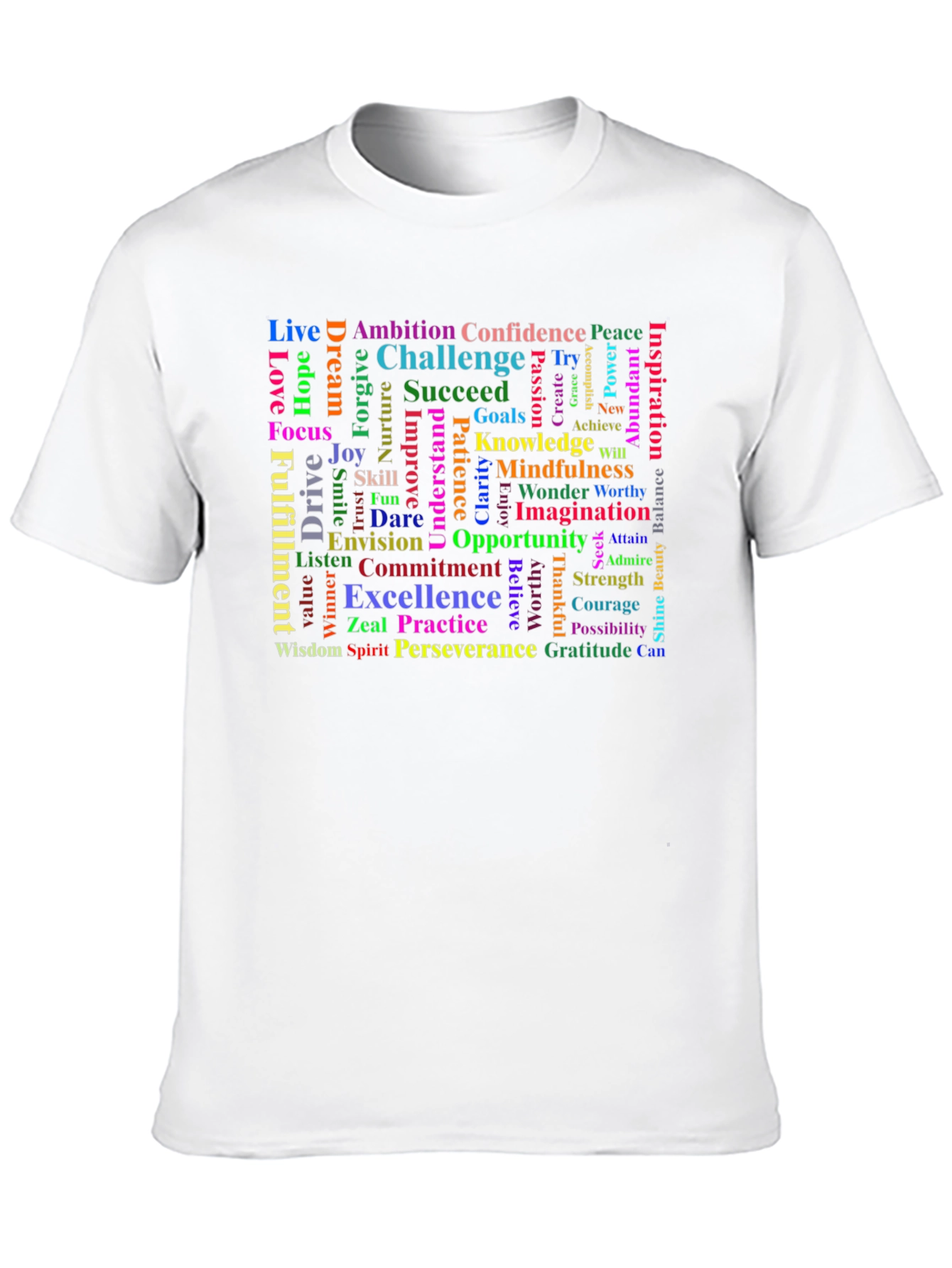 Inspirational Word Cloud T-Shirt