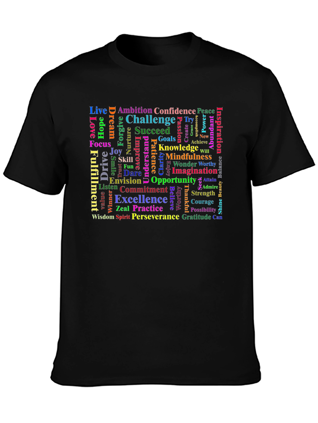 Inspirational Word Cloud T-Shirt