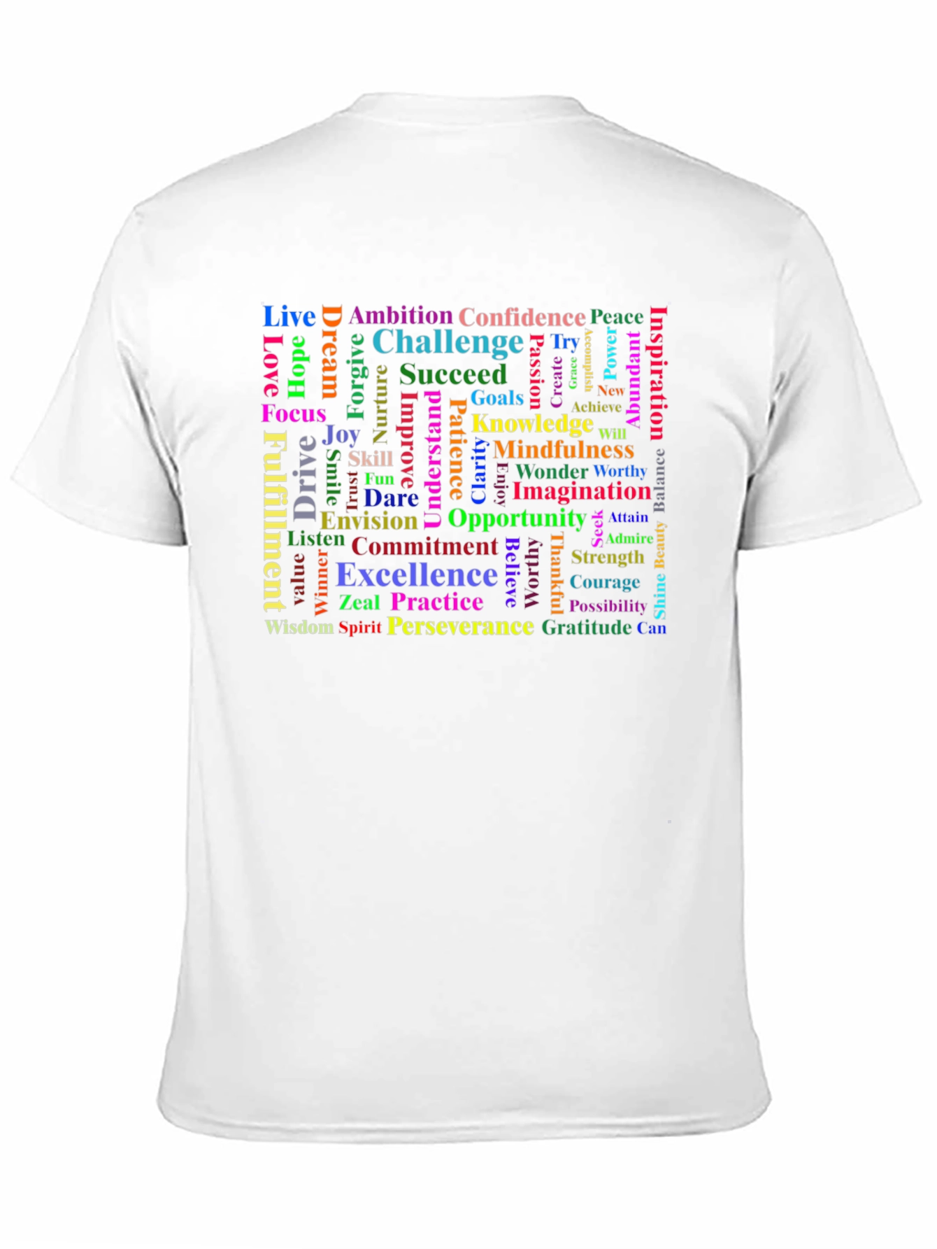 Inspirational Word Cloud T-Shirt