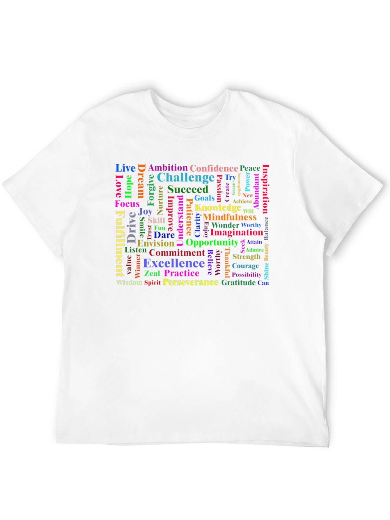 Inspirational Word Cloud T-Shirt