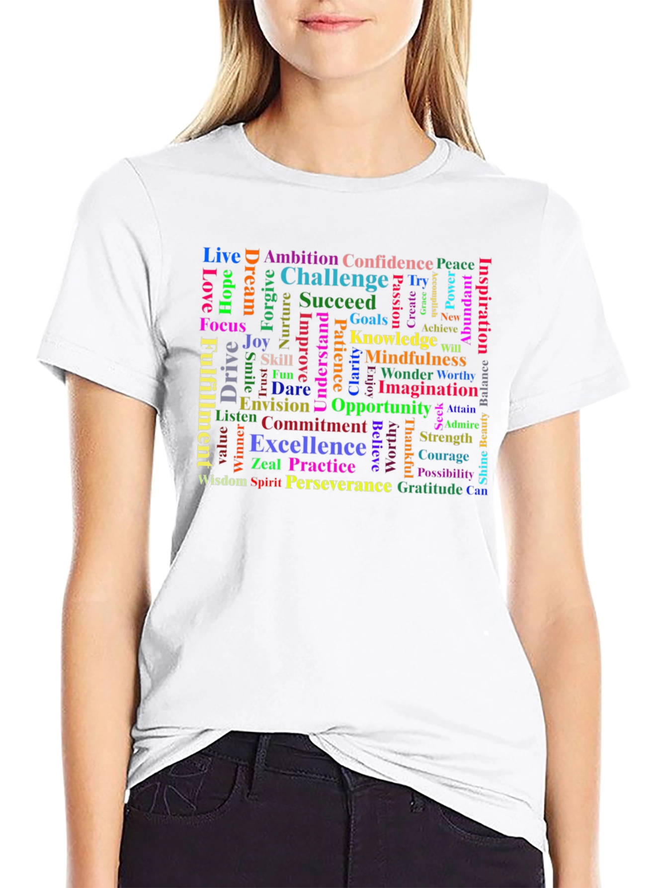 Inspirational Word Cloud T-Shirt