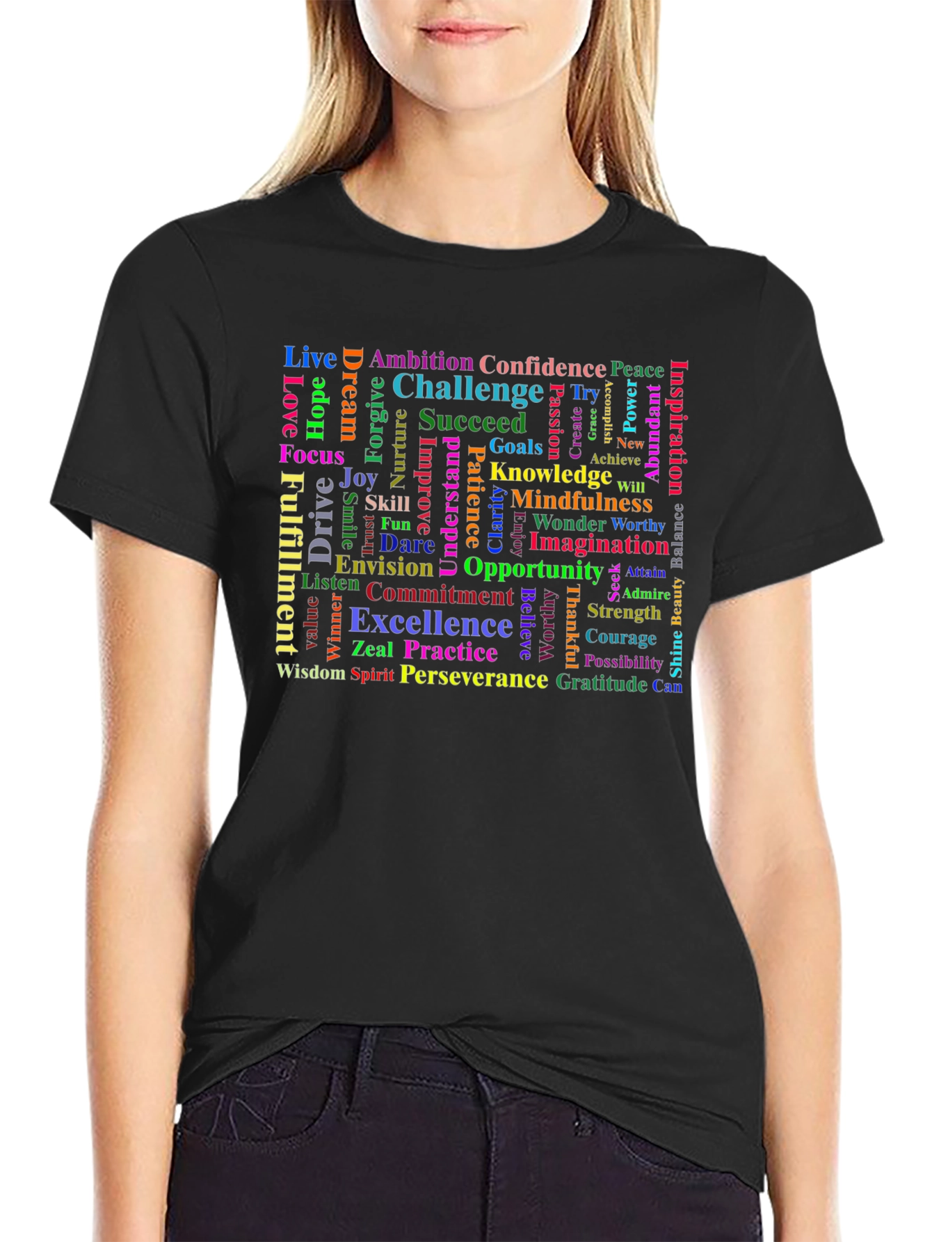 Inspirational Word Cloud T-Shirt