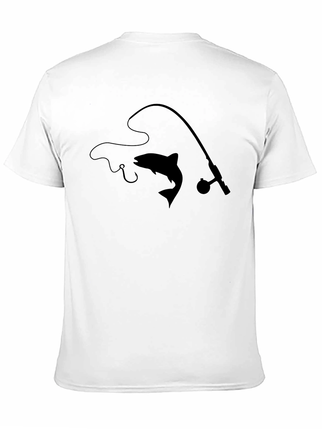 Fishing Silhouette Graphic T-Shirt