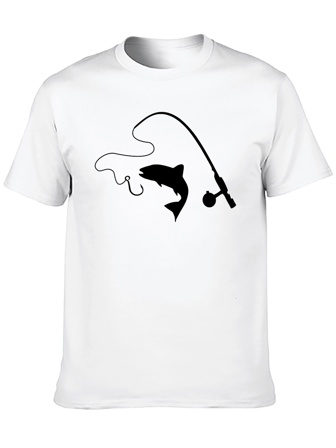 Fishing Silhouette Graphic T-Shirt
