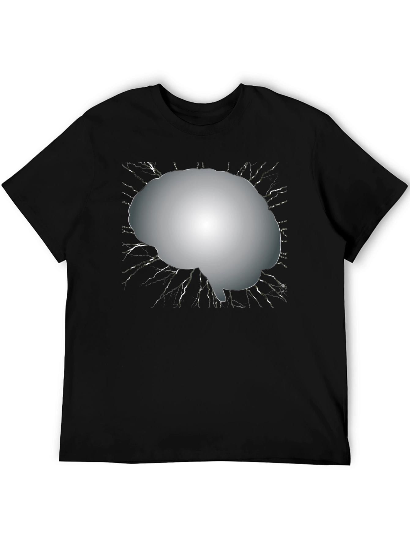 Brain Graphic Tee - Mens Black T-Shirt