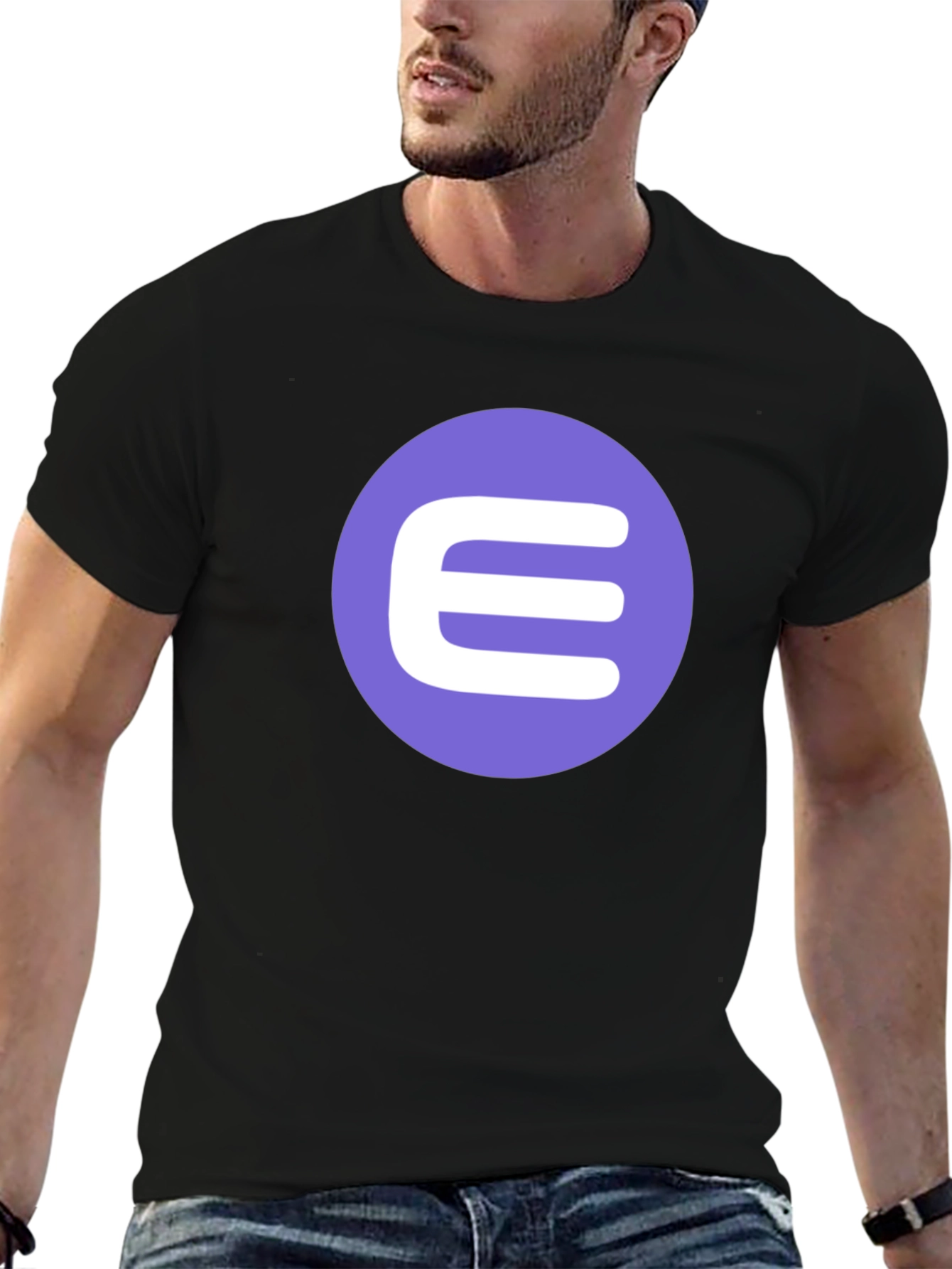 Modern Minimalist T-Shirt with E Logo
