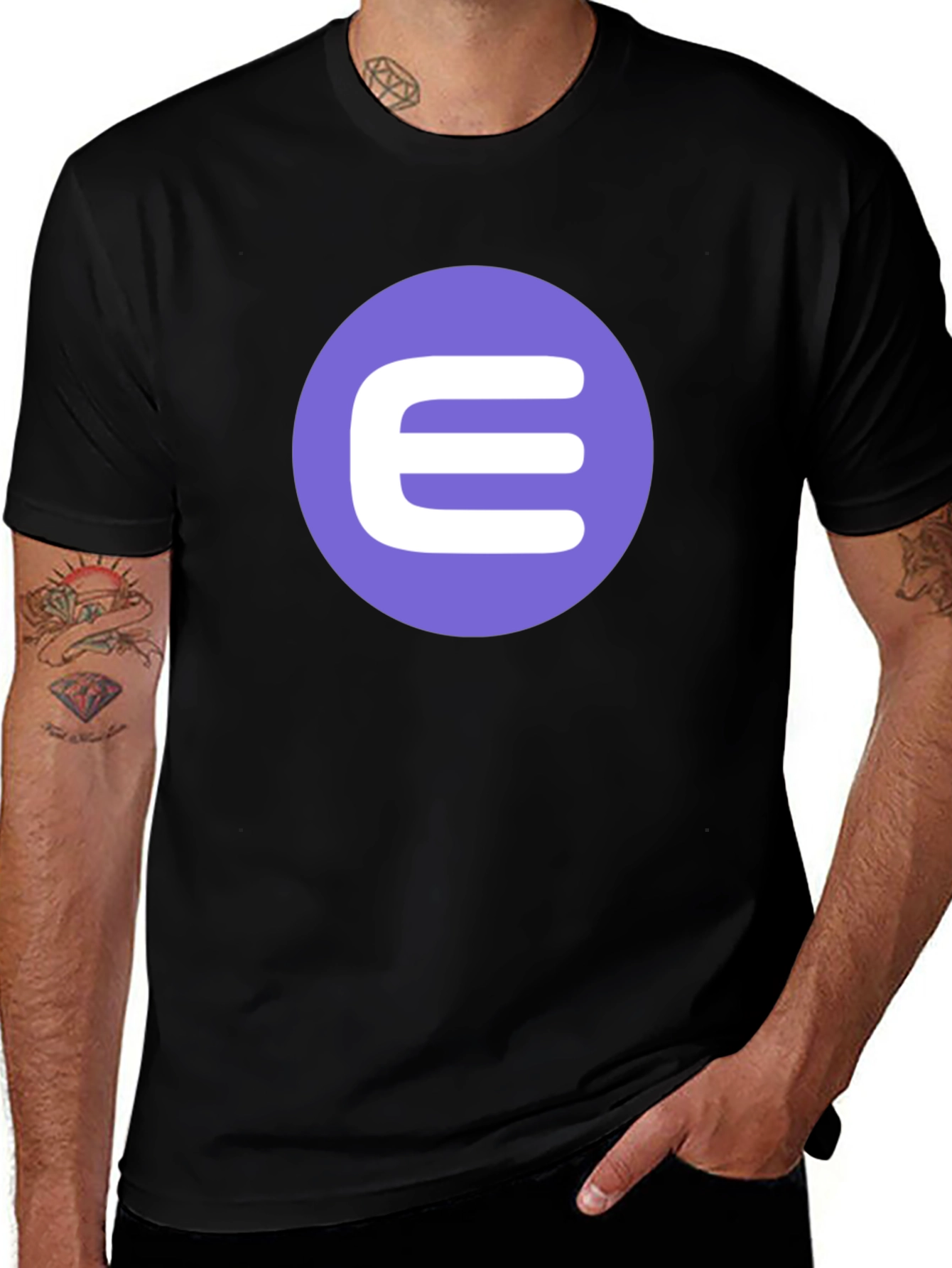 Modern Minimalist T-Shirt with E Logo