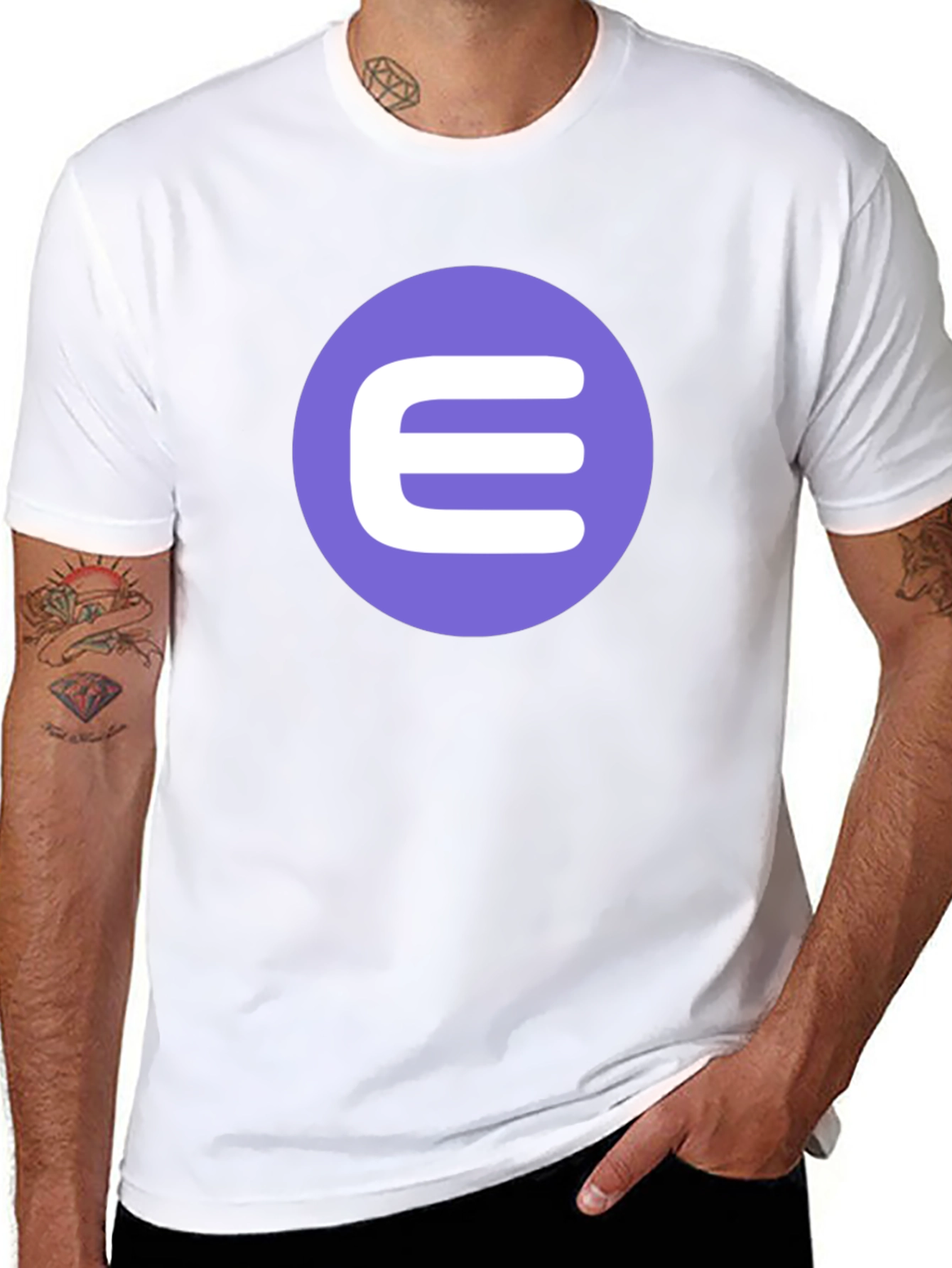 Modern Minimalist T-Shirt with E Logo