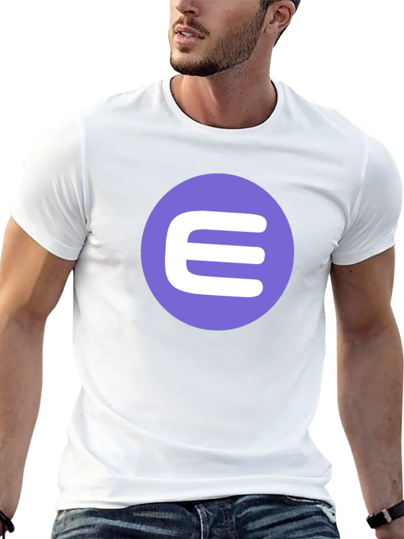 Modern Minimalist T-Shirt with E Logo