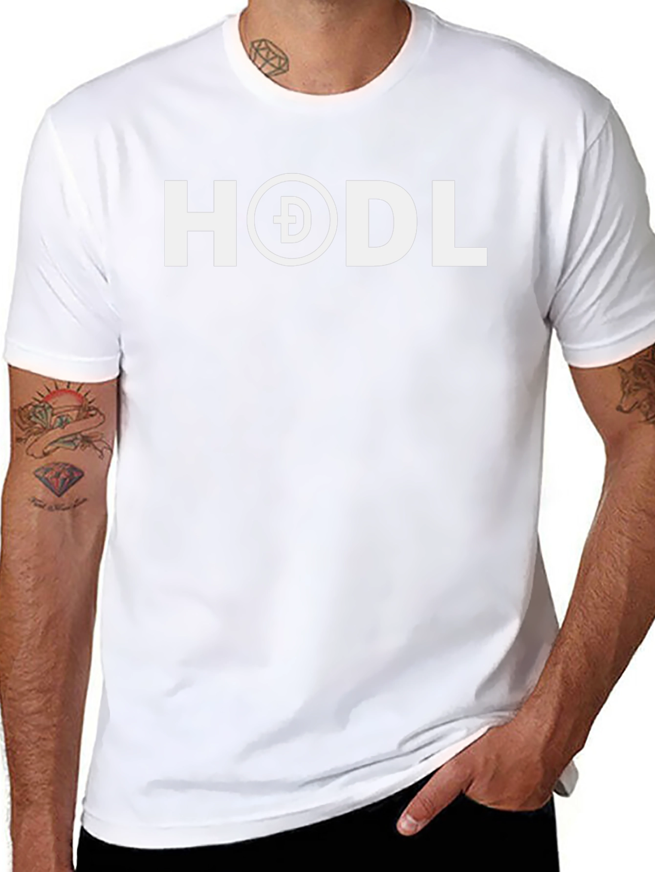 HODL Dogecoin Crypto T-Shirt - Black