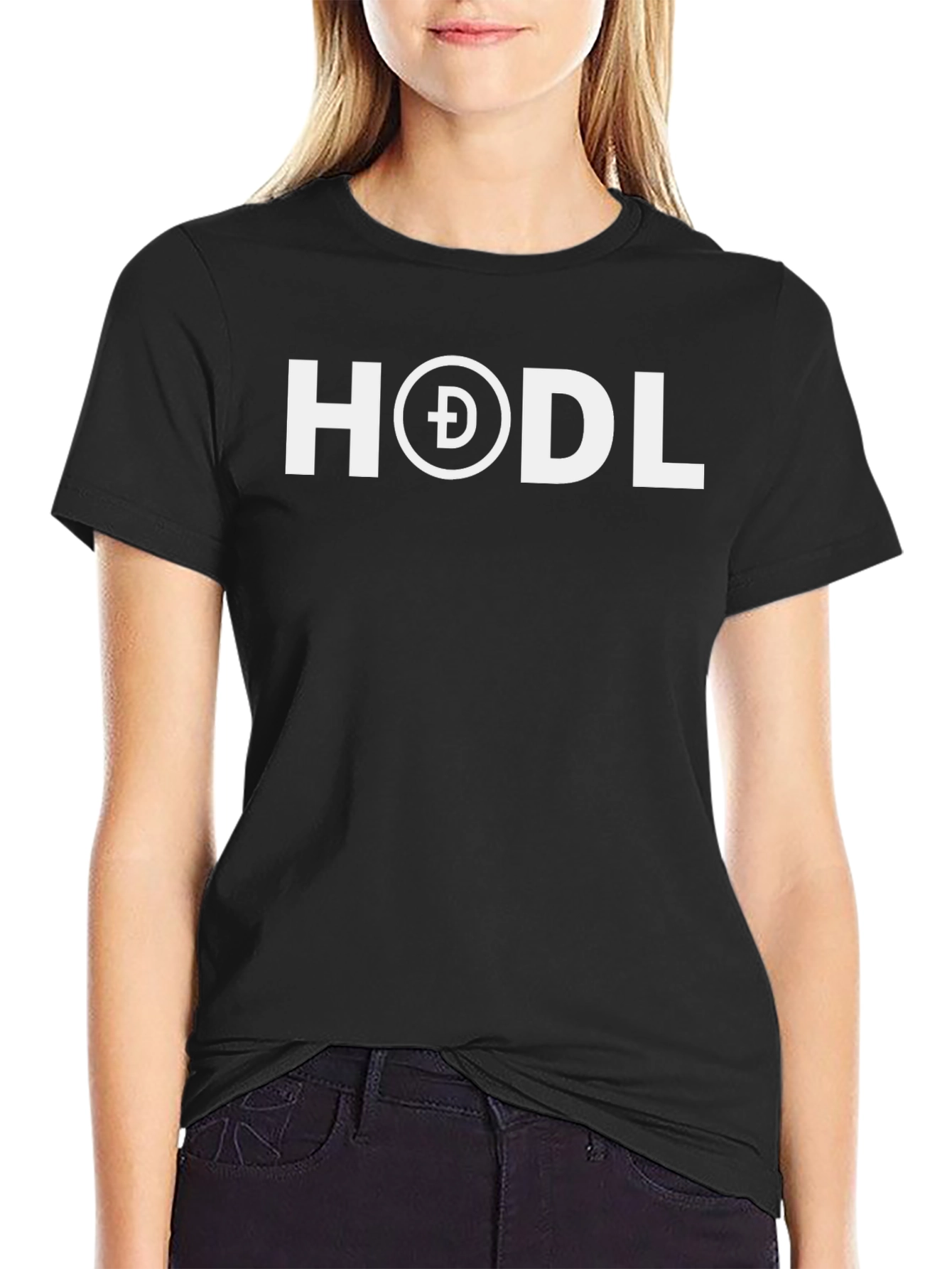 HODL Dogecoin Crypto T-Shirt - Black