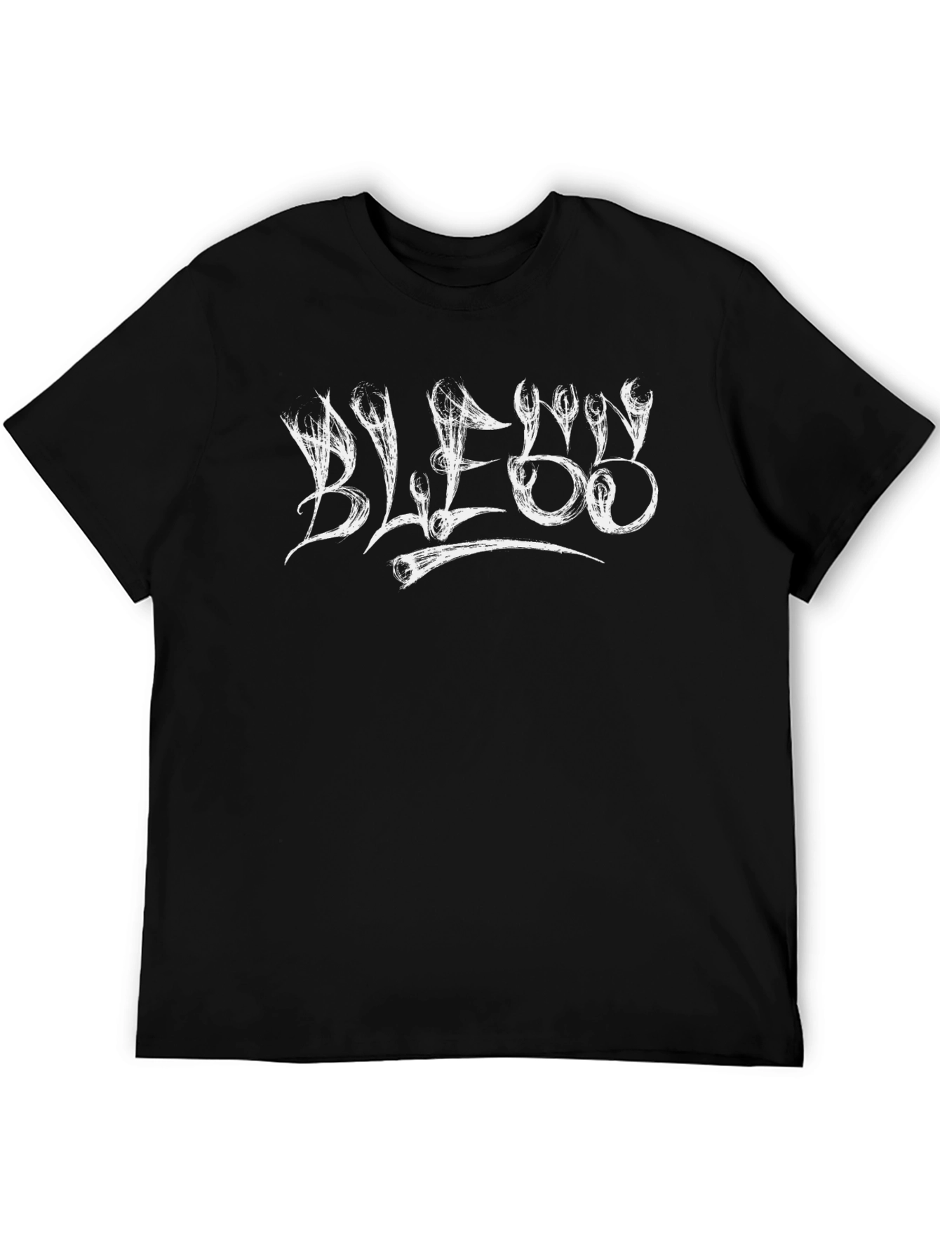 Mens Black Graphic Tee - Blessed Design