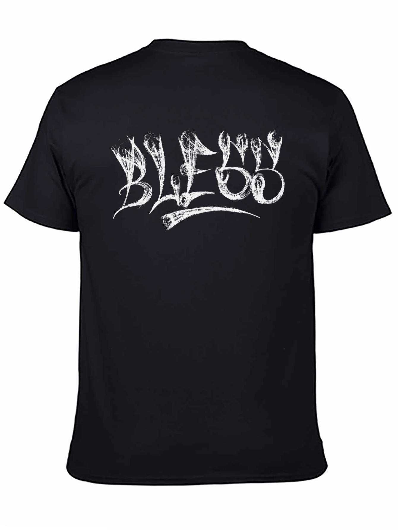 Mens Black Graphic Tee - Blessed Design