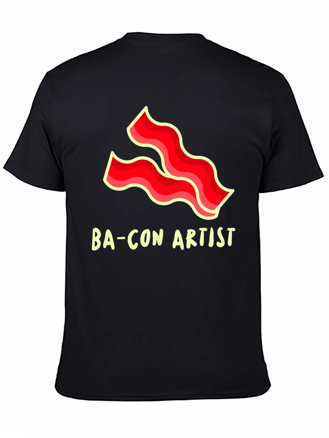 Bacon Artist Black Graphic Tee