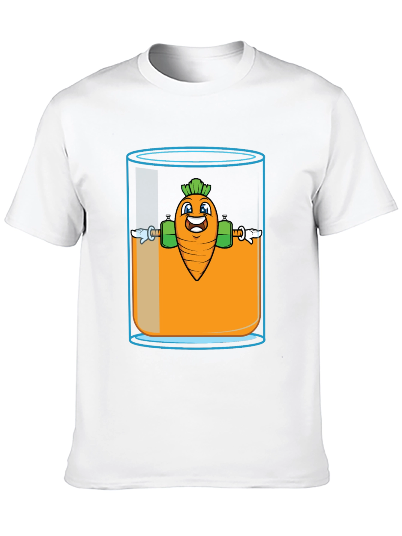Funny Carrot Juice Gym T-Shirt - Black