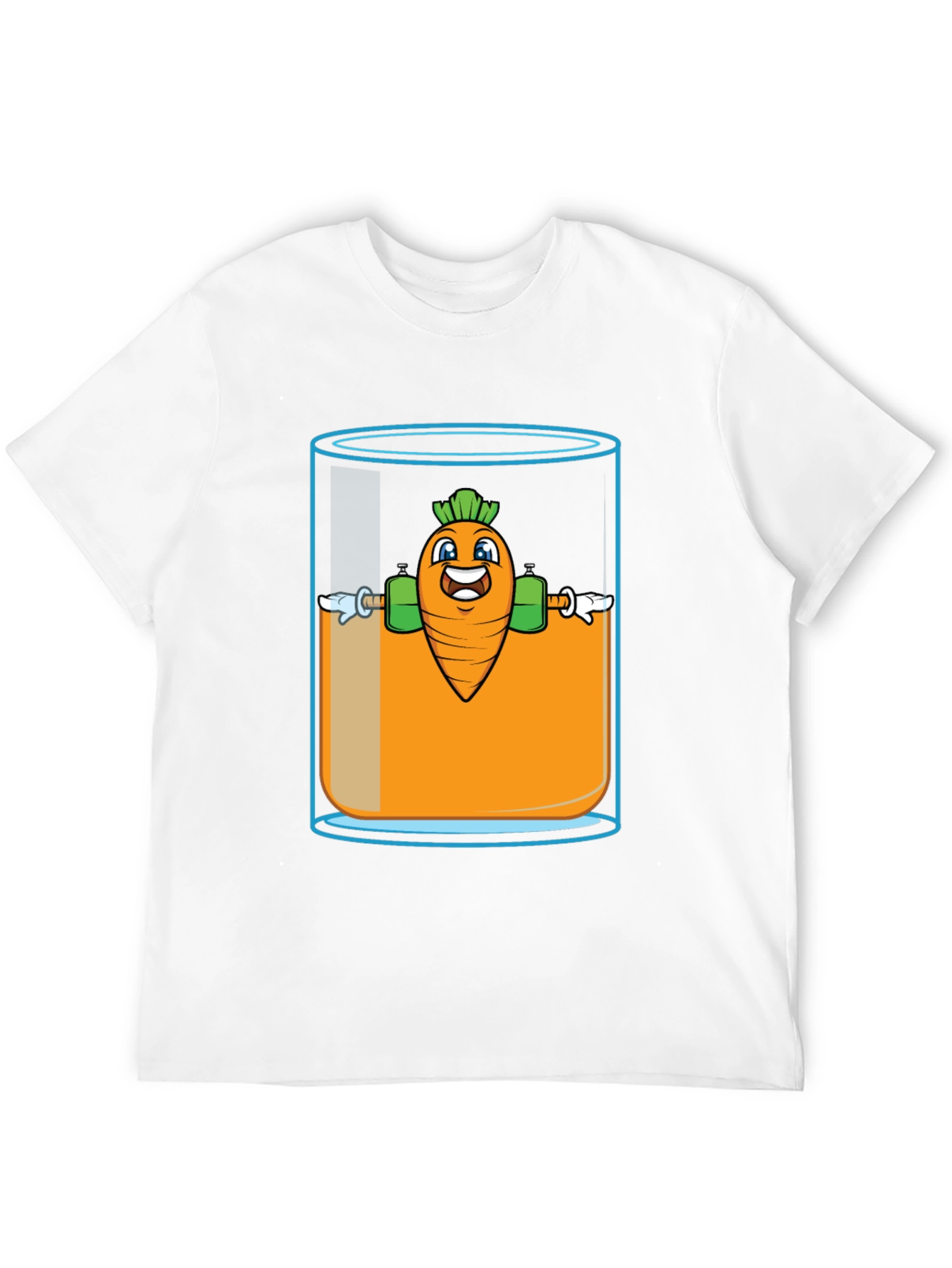 Funny Carrot Juice Gym T-Shirt - Black