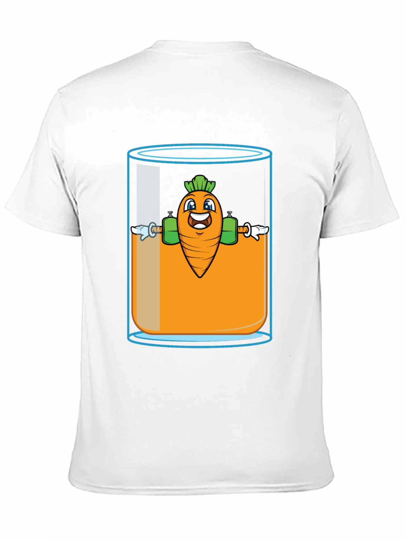 Funny Carrot Juice Gym T-Shirt - Black