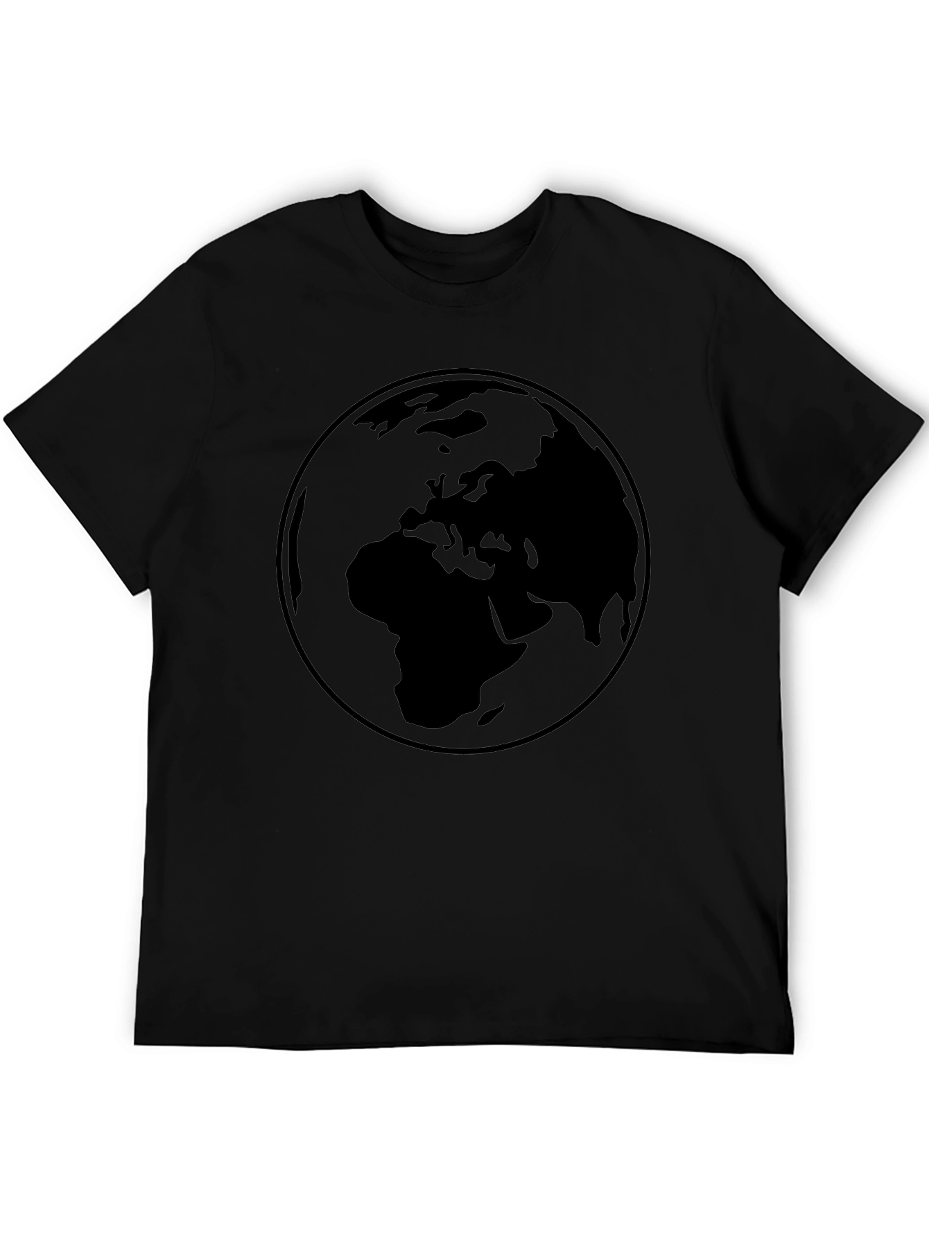 Earth Graphic Black T-Shirt - Global Design Tee