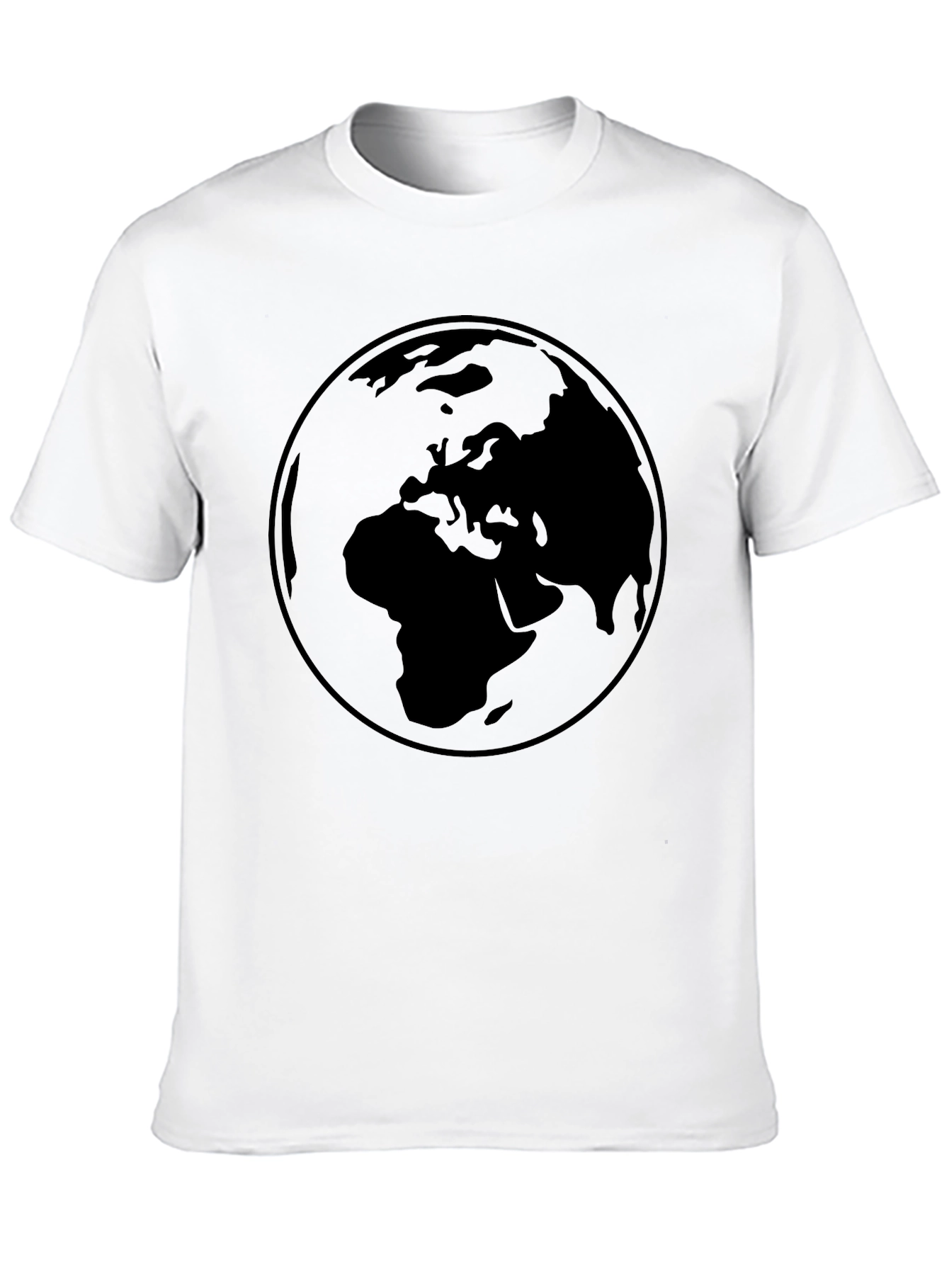 Earth Graphic Black T-Shirt - Global Design Tee