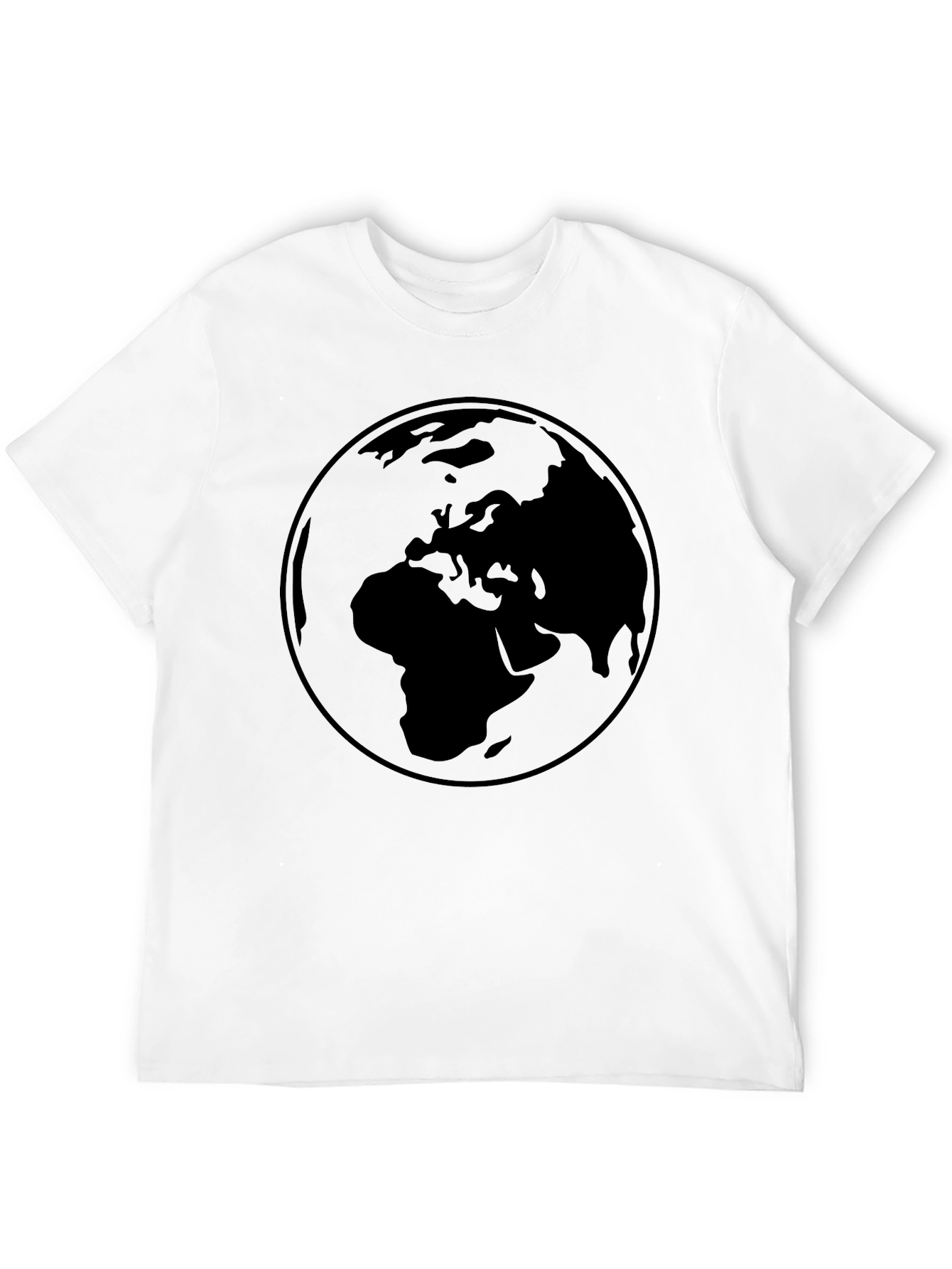 Earth Graphic Black T-Shirt - Global Design Tee