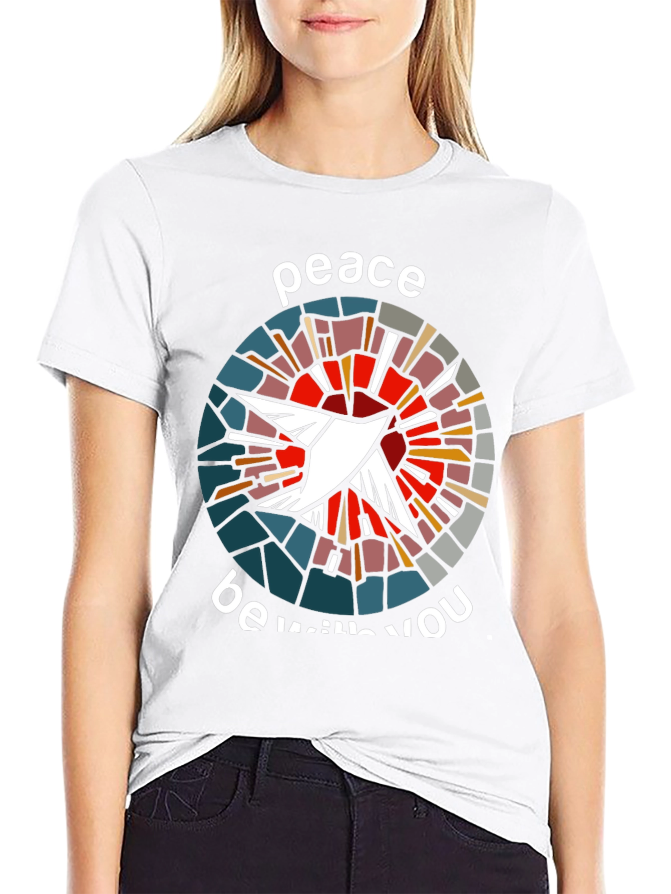 Peace Be With You Dove Graphic T-Shirt
