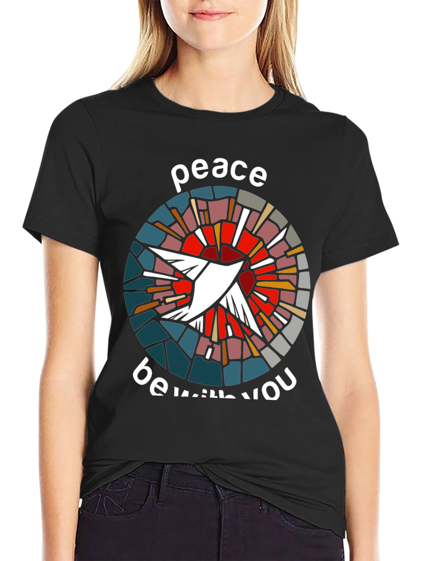 Peace Be With You Dove Graphic T-Shirt