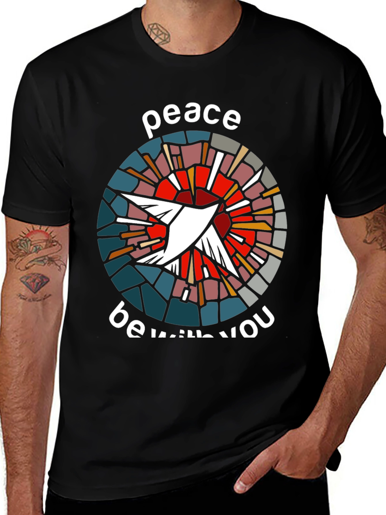 Peace Be With You Dove Graphic T-Shirt