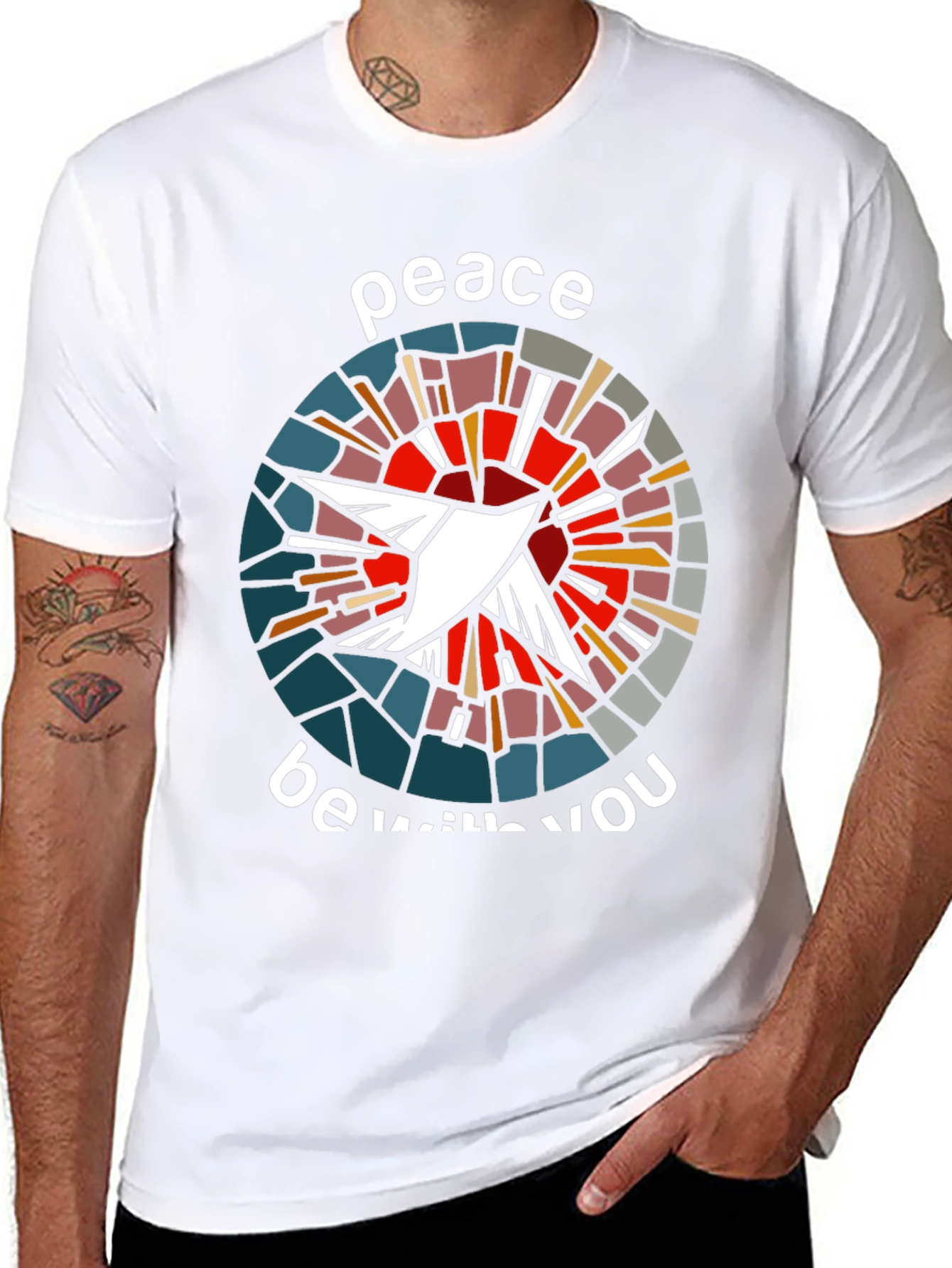 Peace Be With You Dove Graphic T-Shirt