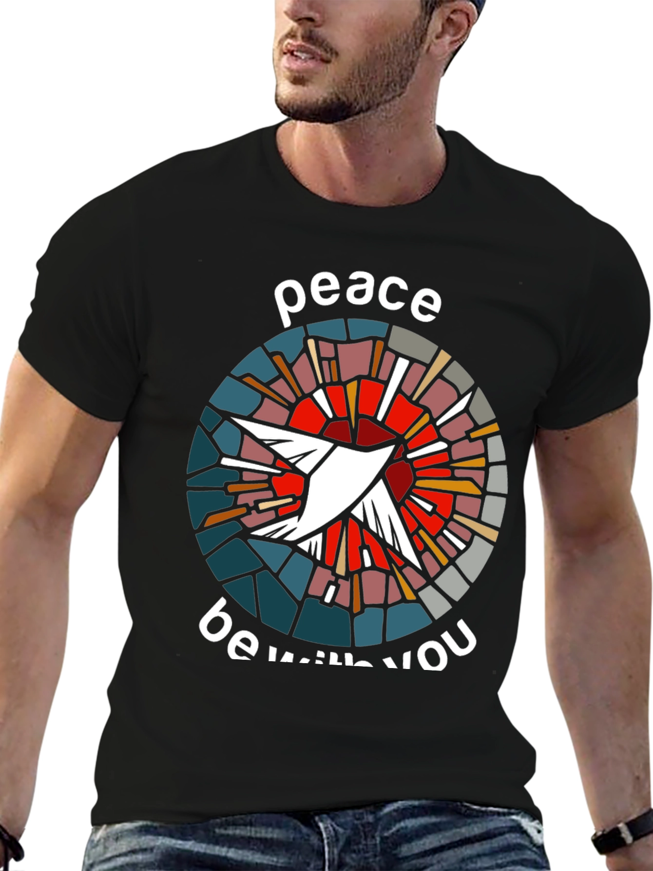 Peace Be With You Dove Graphic T-Shirt