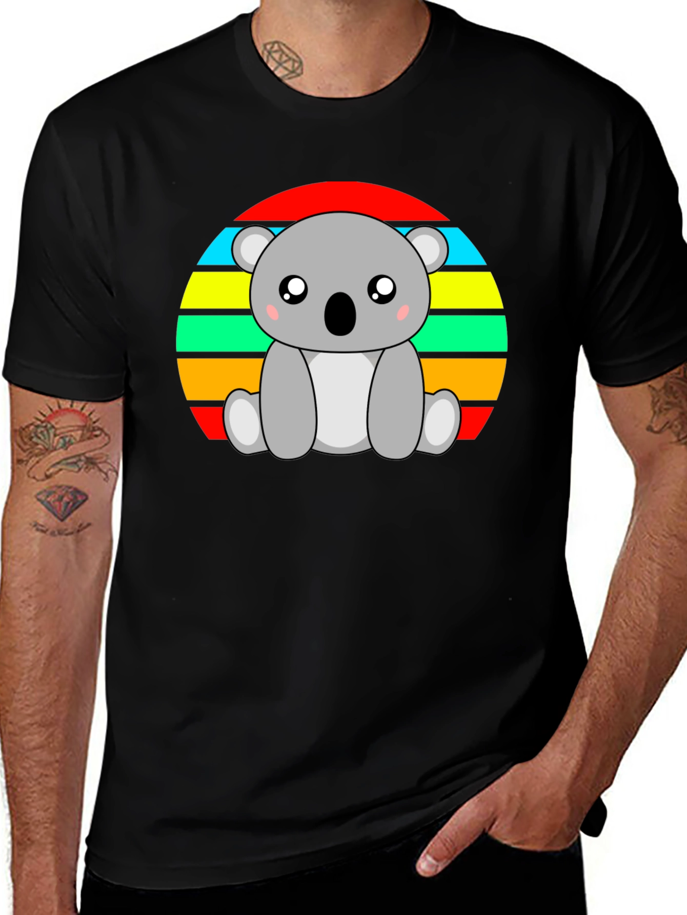 Cute Koala Sunset Graphic Tee