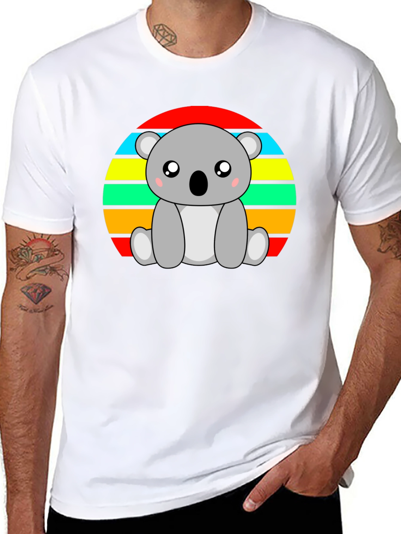 Cute Koala Sunset Graphic Tee
