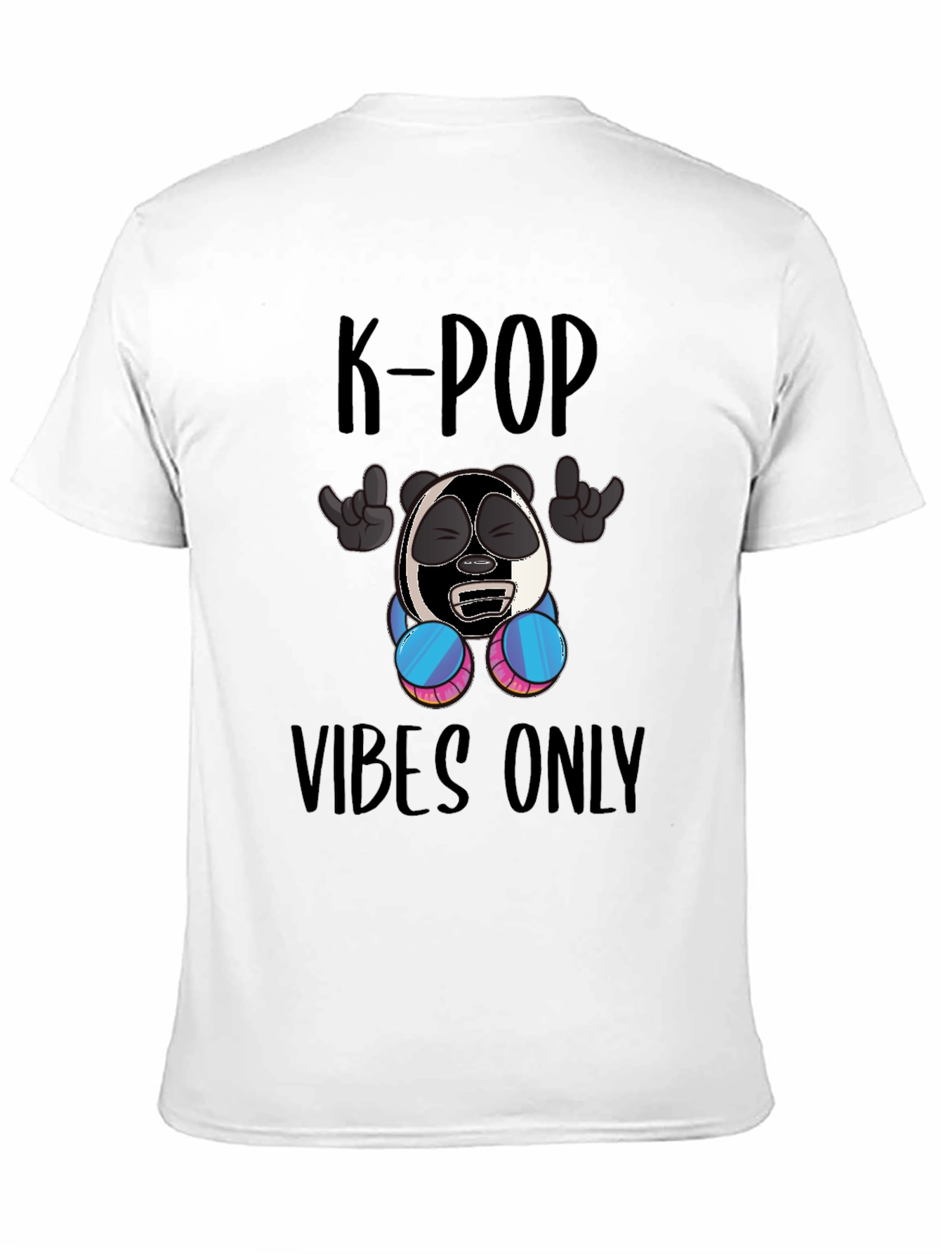 K-Pop Vibes Only Graphic Tee - Fun Style