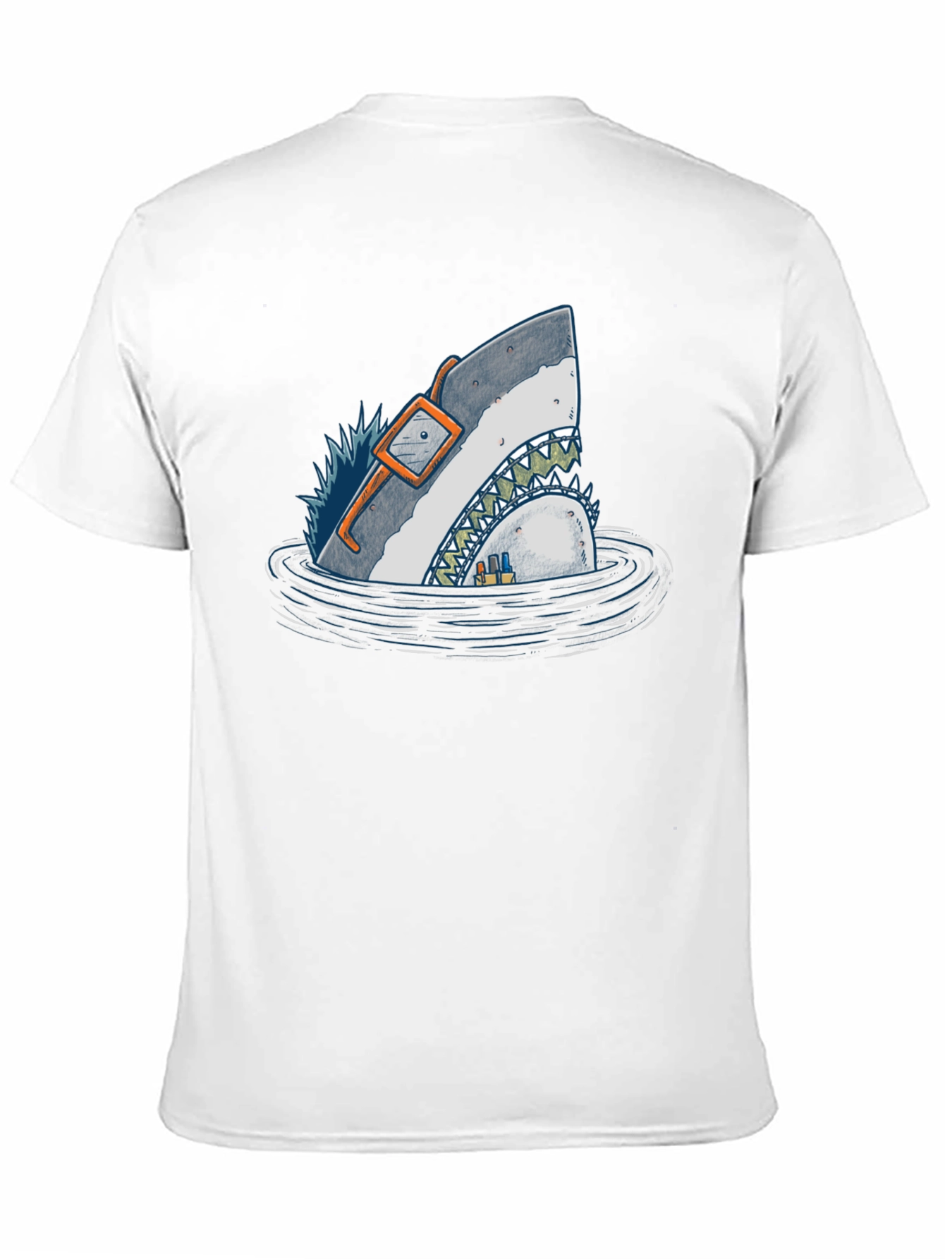 Shark in Water Graphic T-Shirt - Unique Design