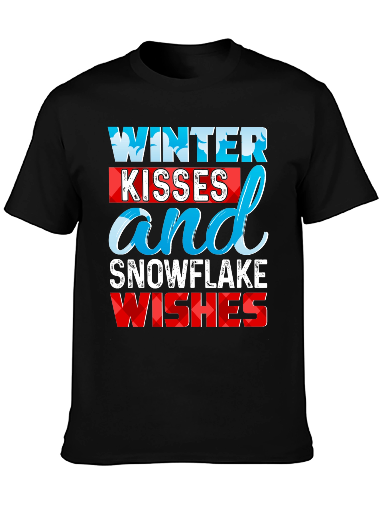 Winter Kisses Snowflake Wishes Graphic Tee