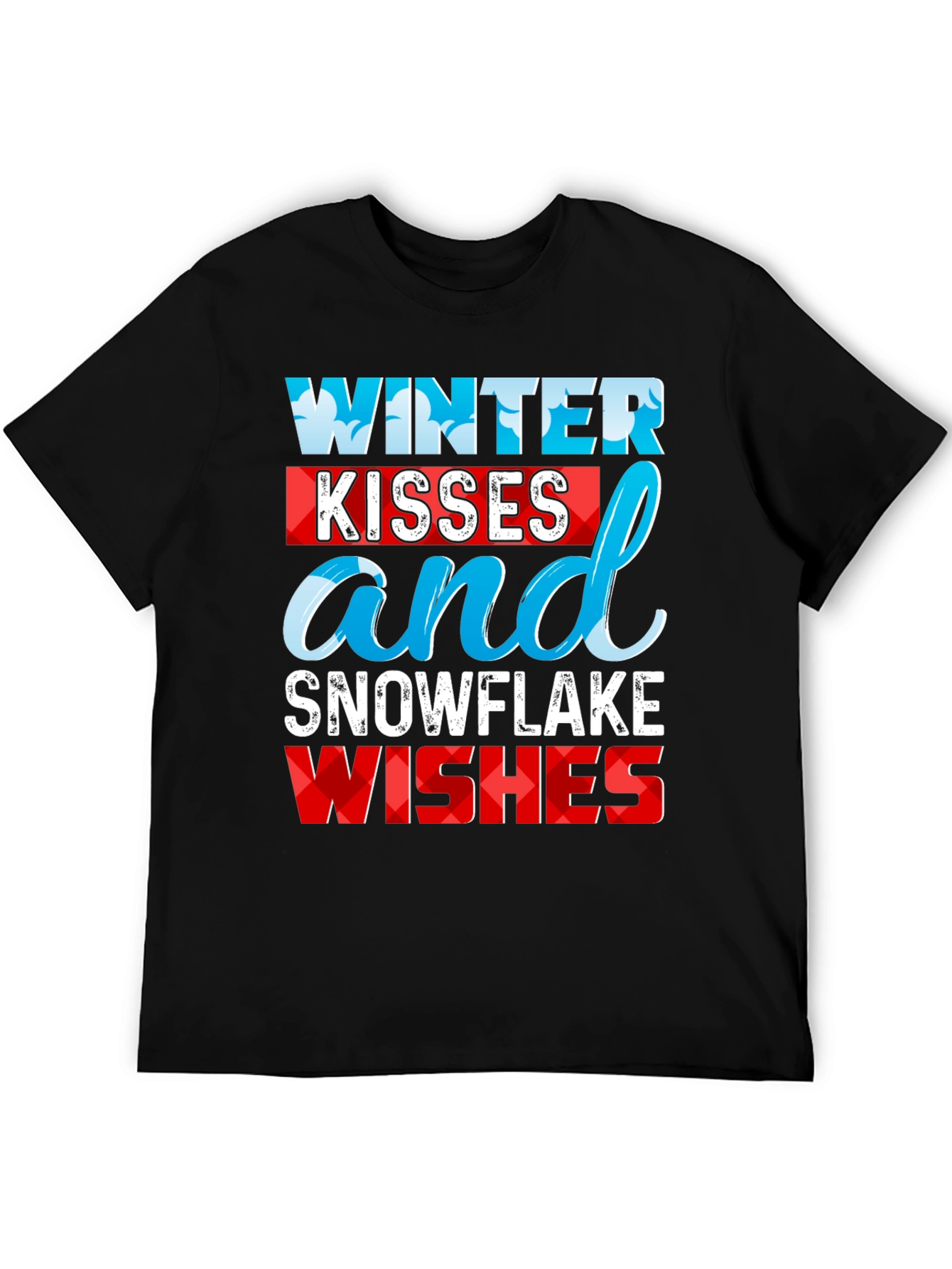Winter Kisses Snowflake Wishes Graphic Tee