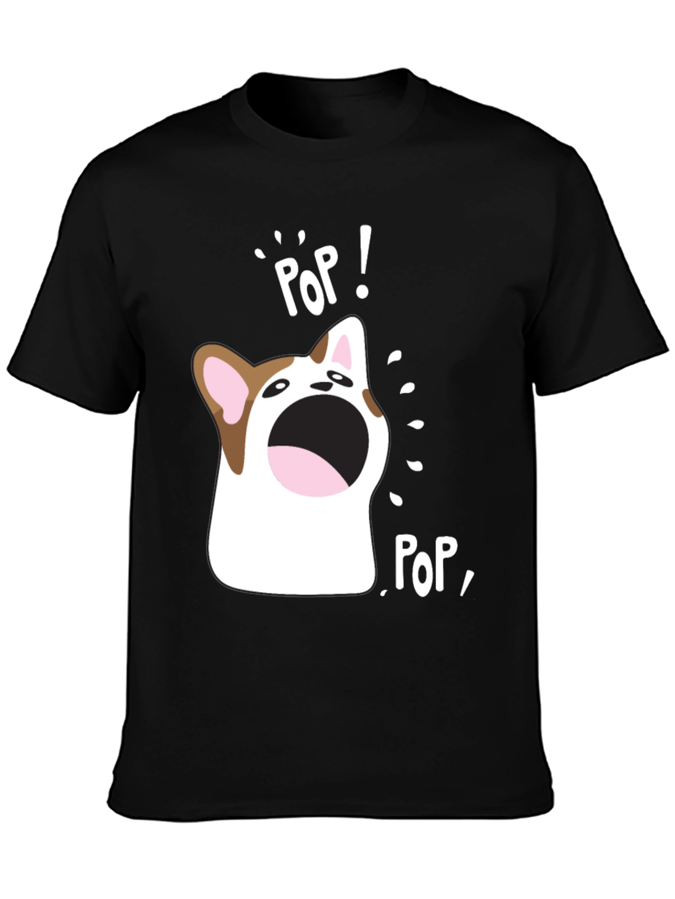 Pop Cat Meme T-Shirt Funny Pet Tee