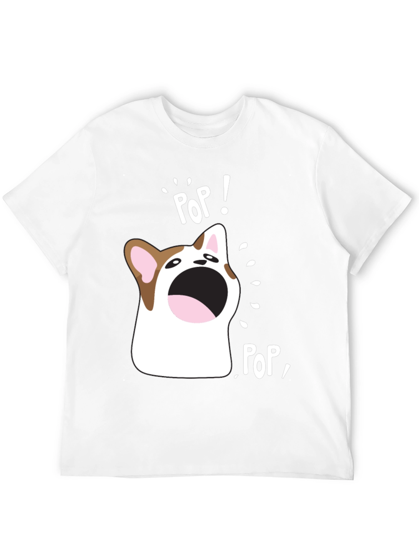 Pop Cat Meme T-Shirt Funny Pet Tee