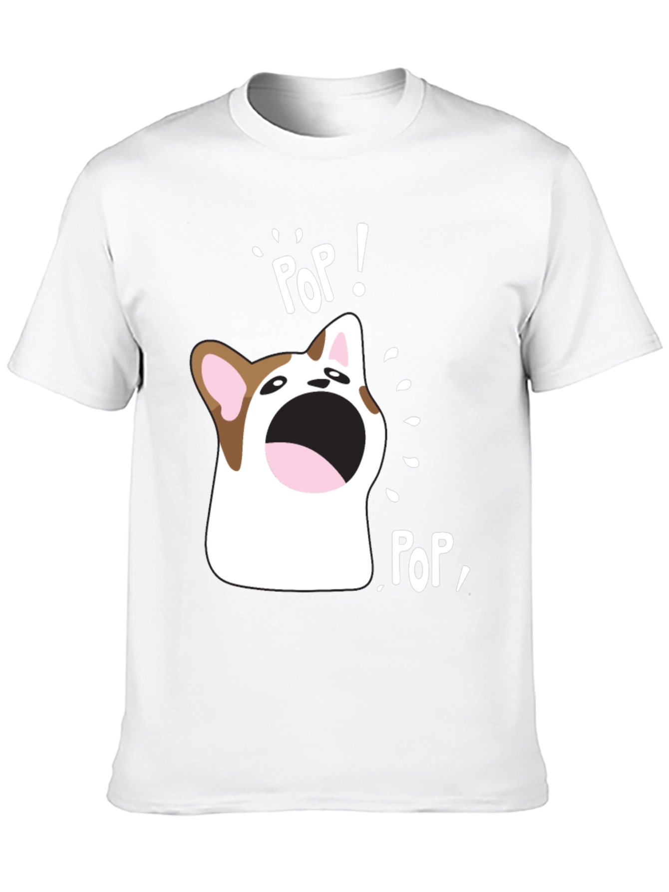 Pop Cat Meme T-Shirt Funny Pet Tee