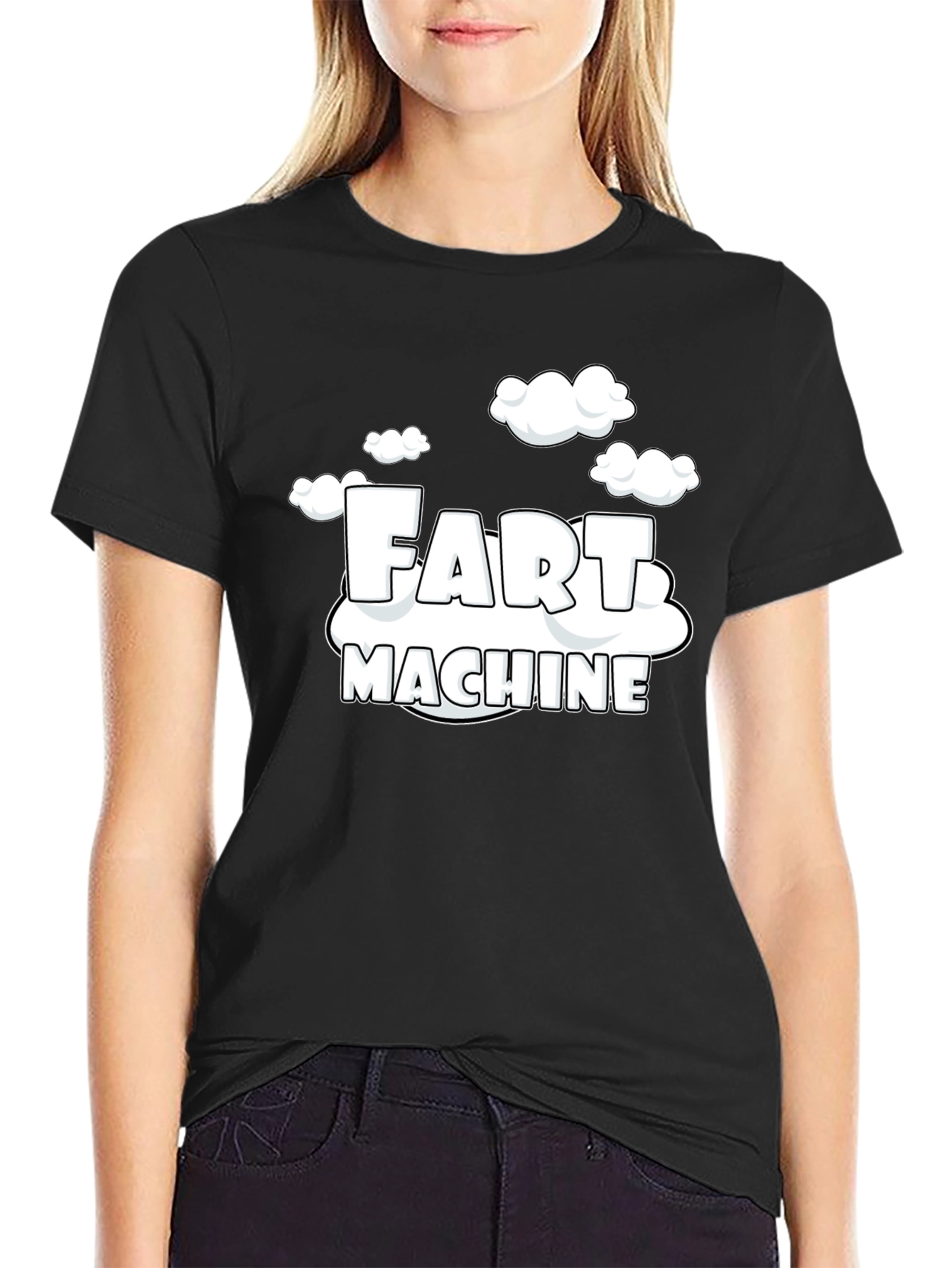Fart Machine Black T-Shirt Funny Offensive Joke Graphic Tee