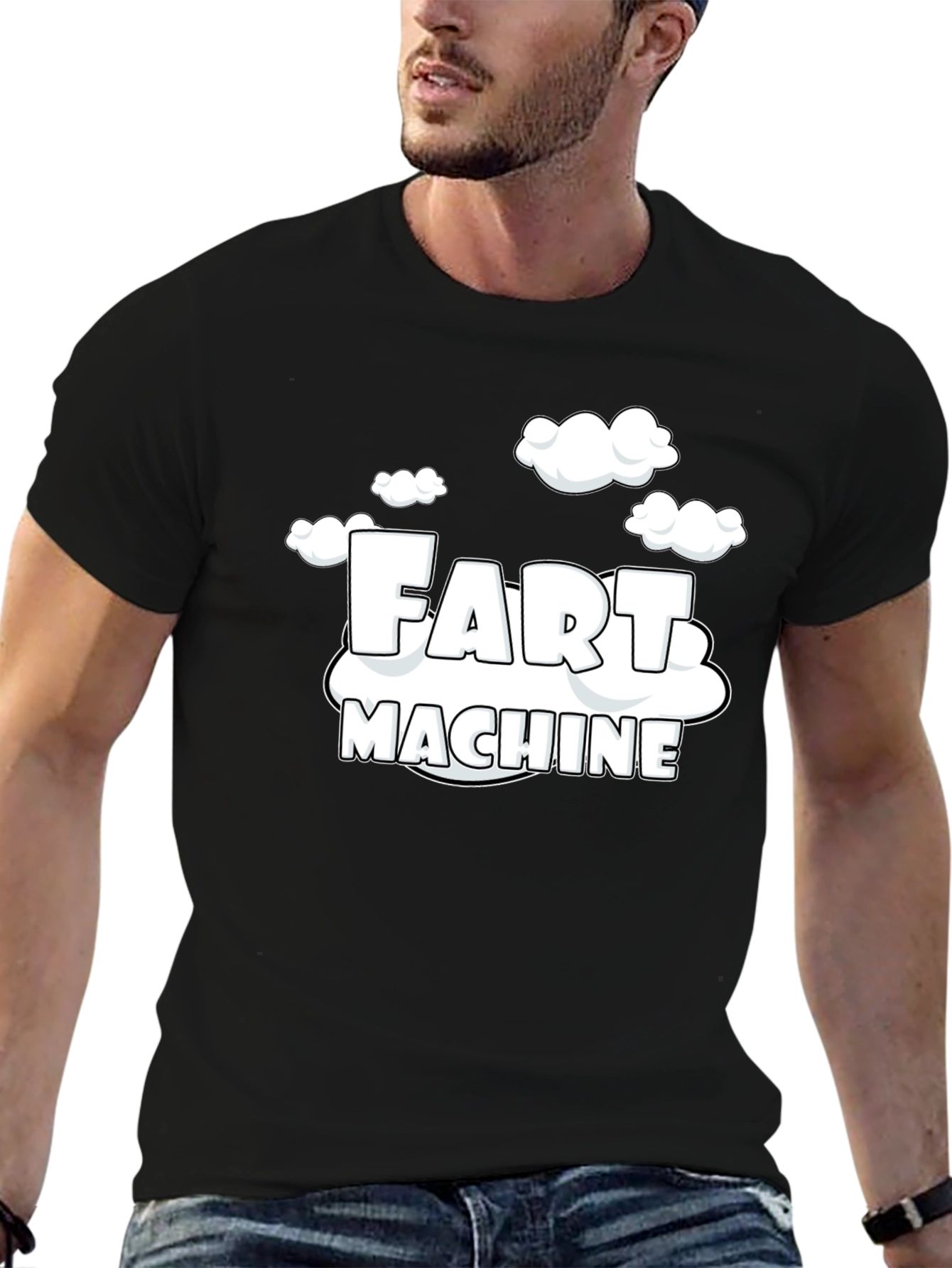 Fart Machine Black T-Shirt Funny Offensive Joke Graphic Tee