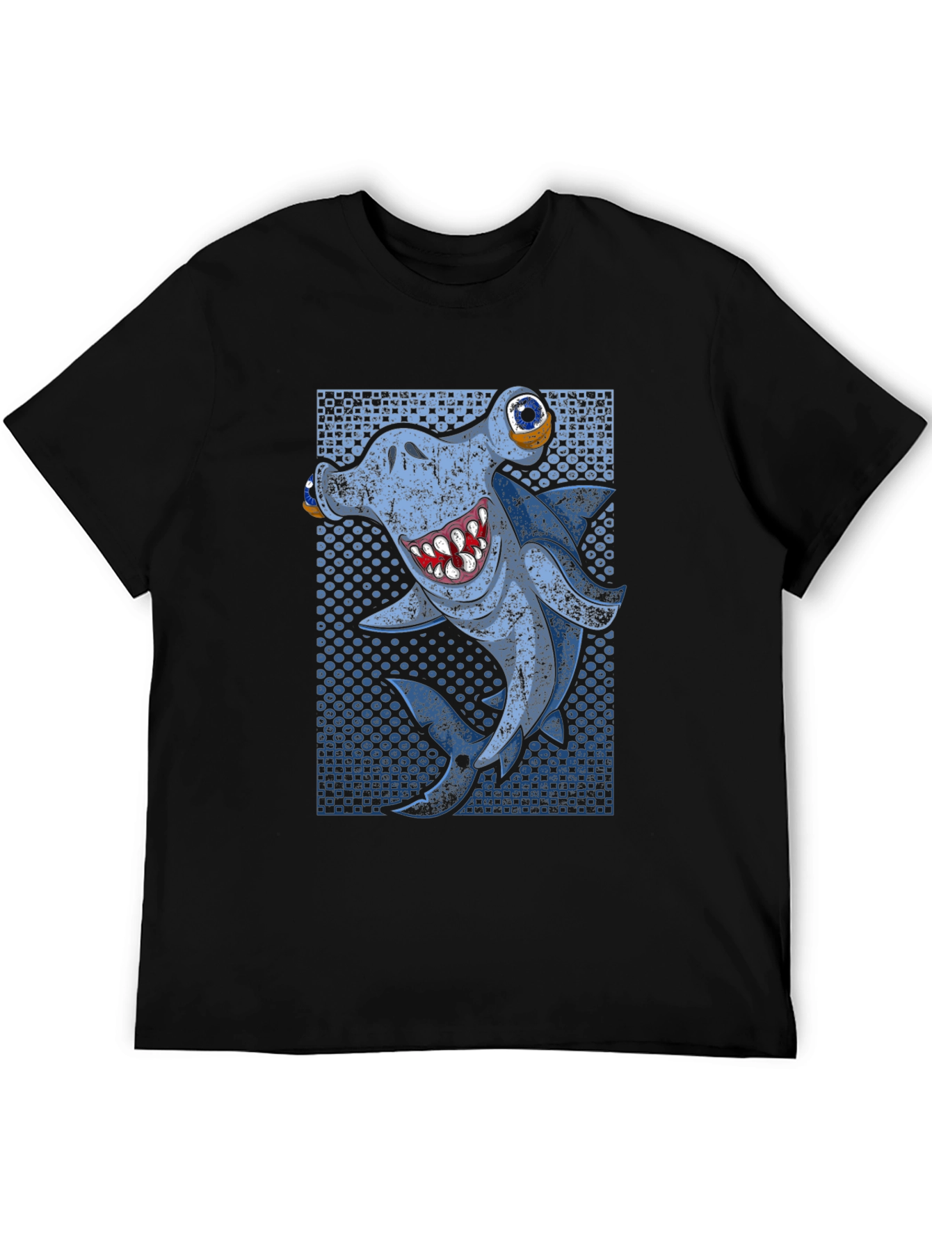Hammerhead Shark Graphic Tee - Mens Black T-Shirt