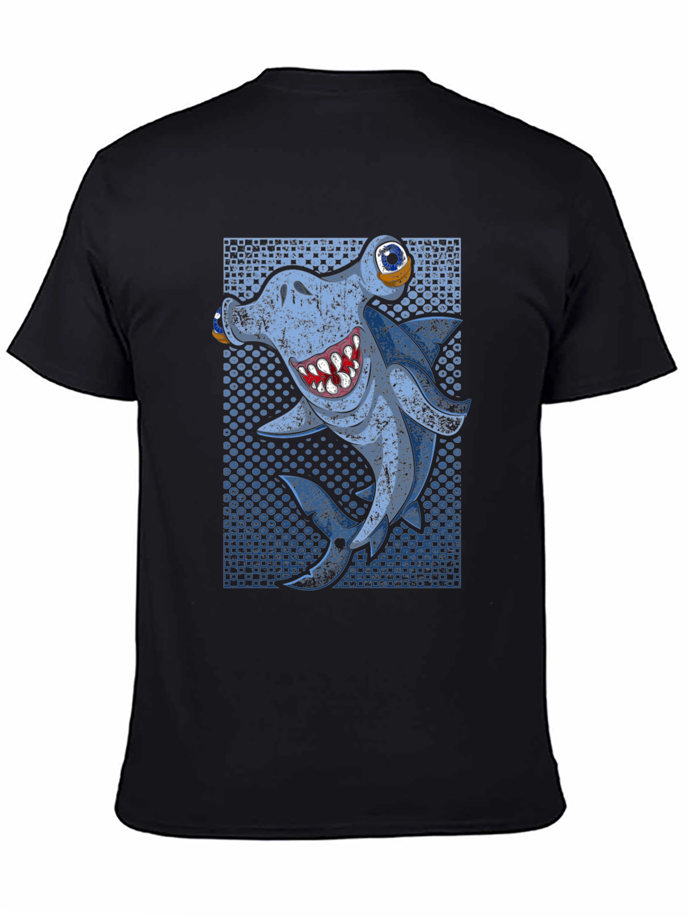 Hammerhead Shark Graphic Tee - Mens Black T-Shirt
