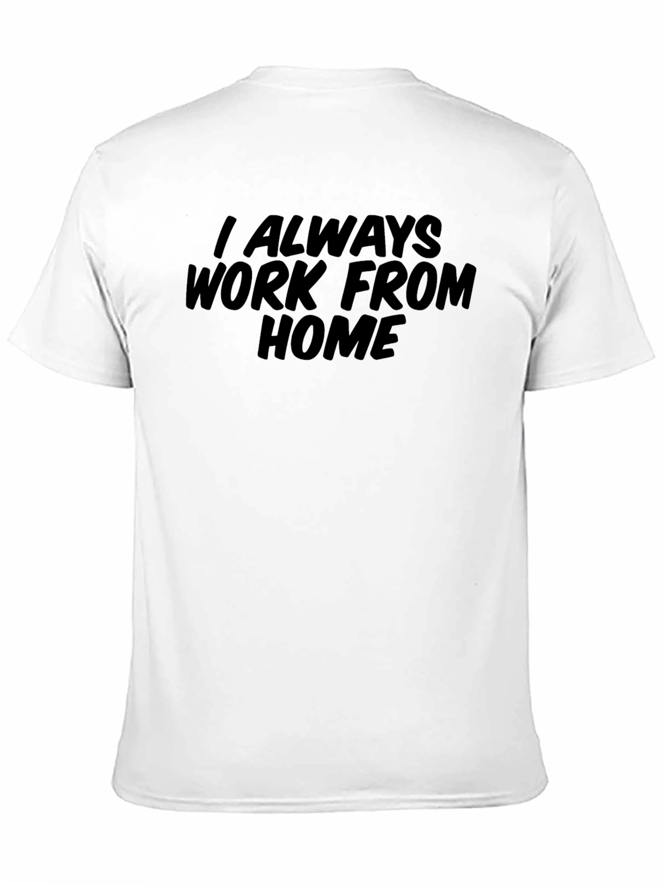 Work From Home Black Graphic Tee