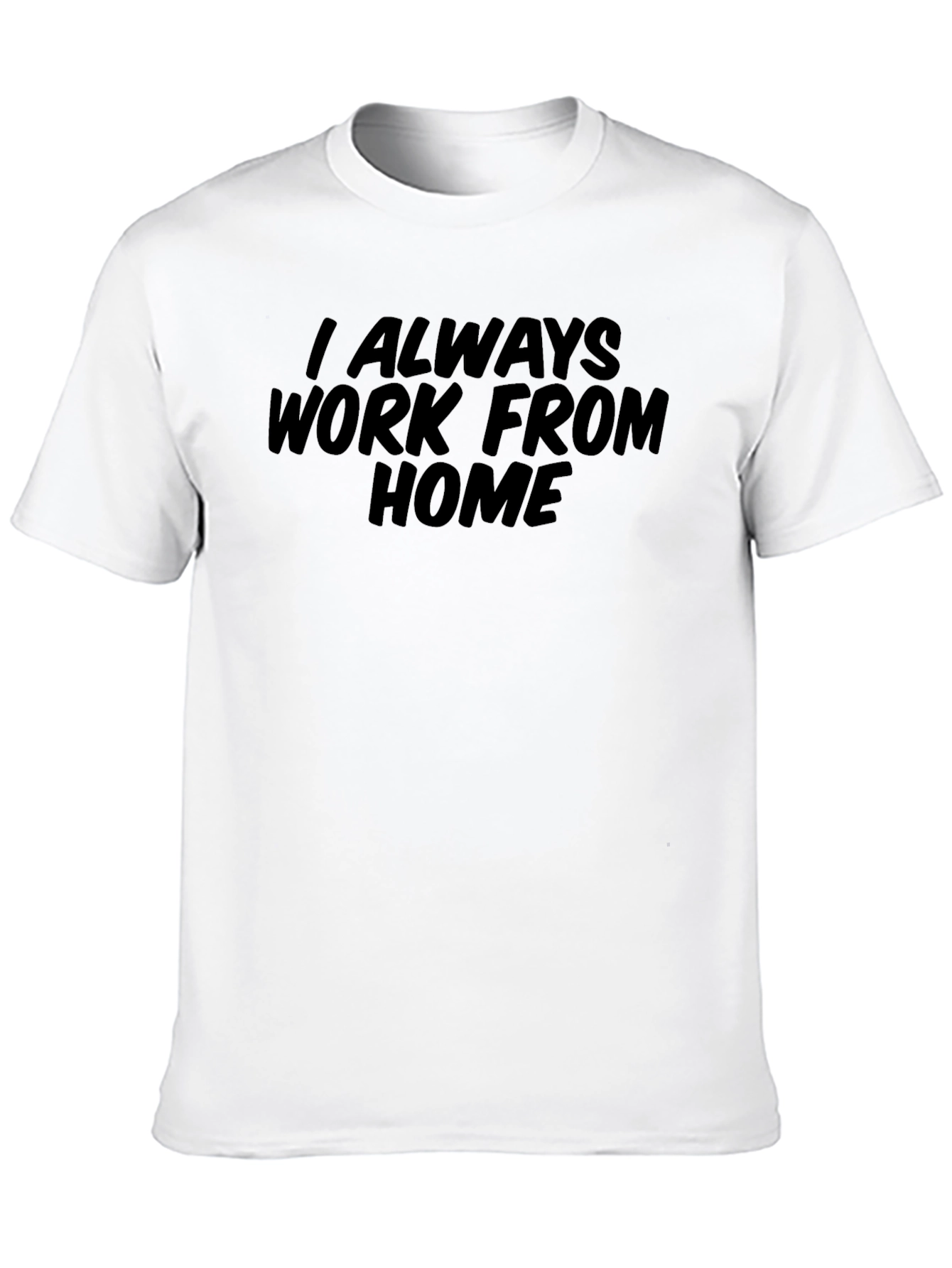 Work From Home Black Graphic Tee