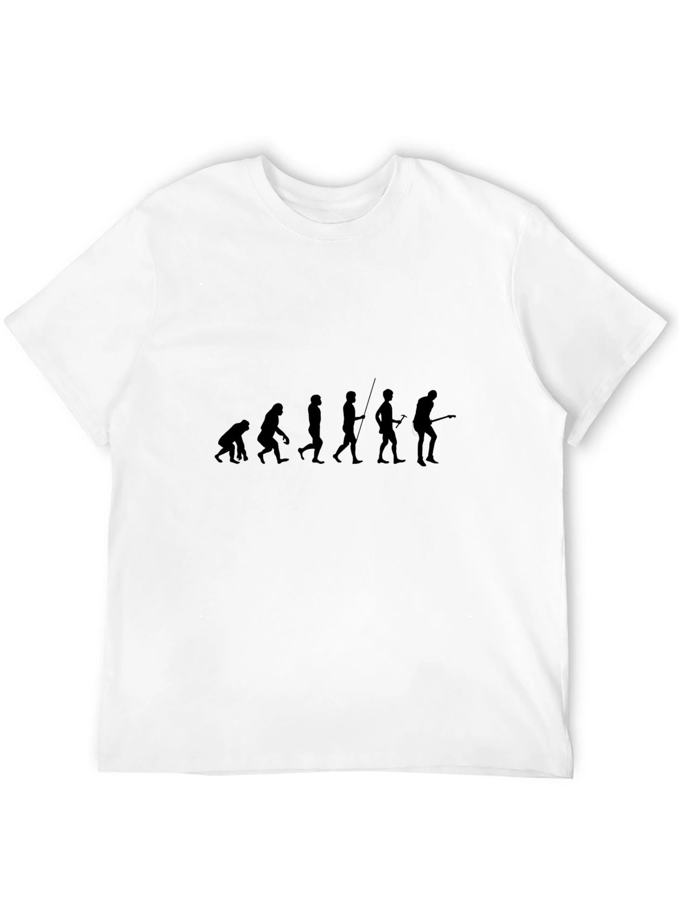 Evolution of Guitarist Black T-Shirt