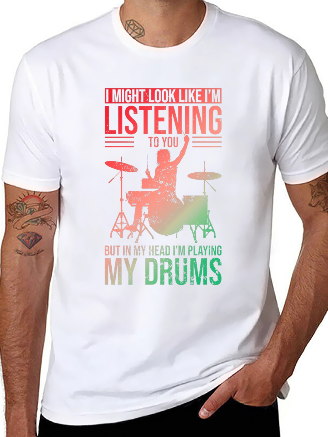Drummer T-Shirt - Im Playing My Drums