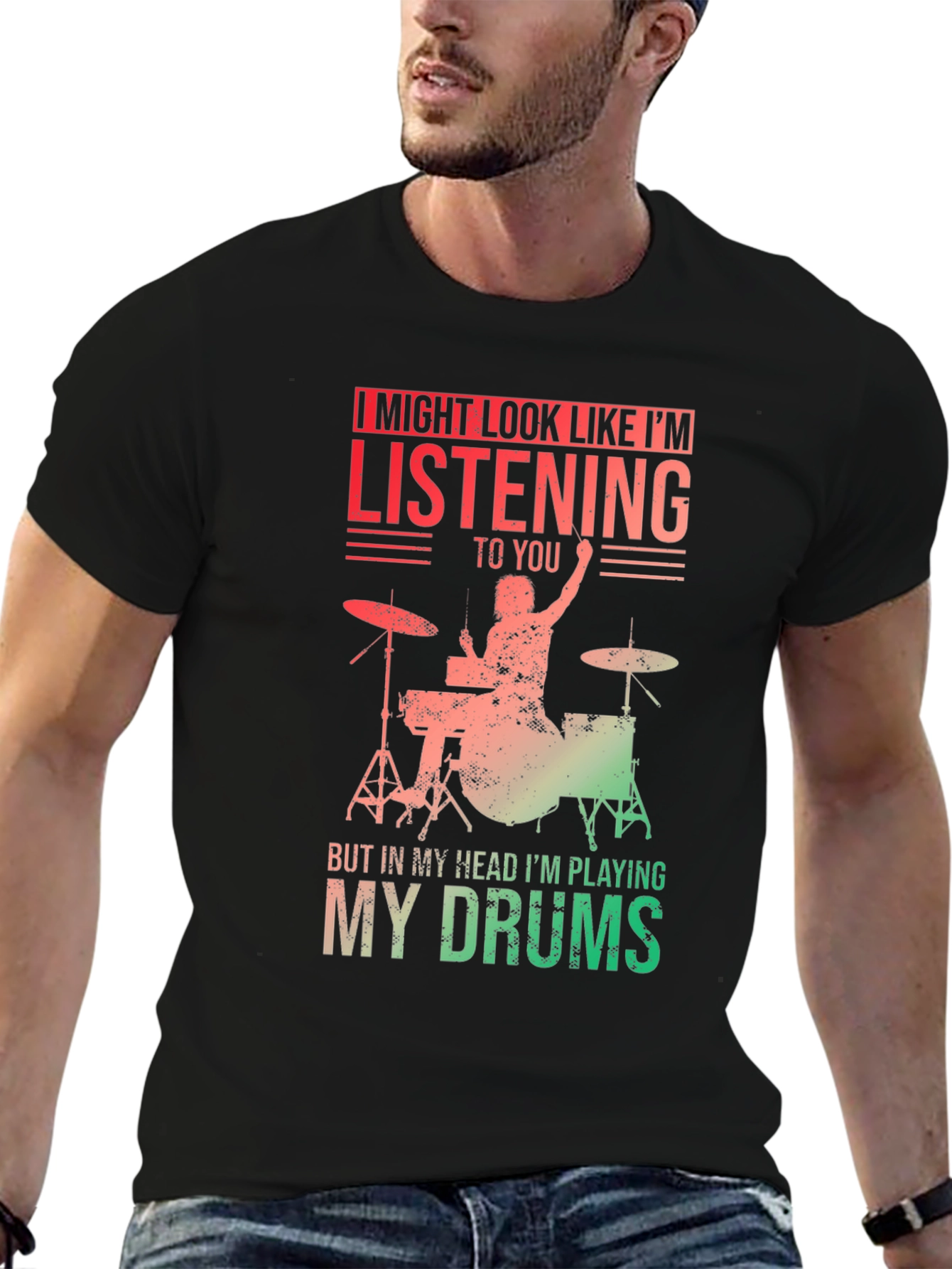 Drummer T-Shirt - Im Playing My Drums