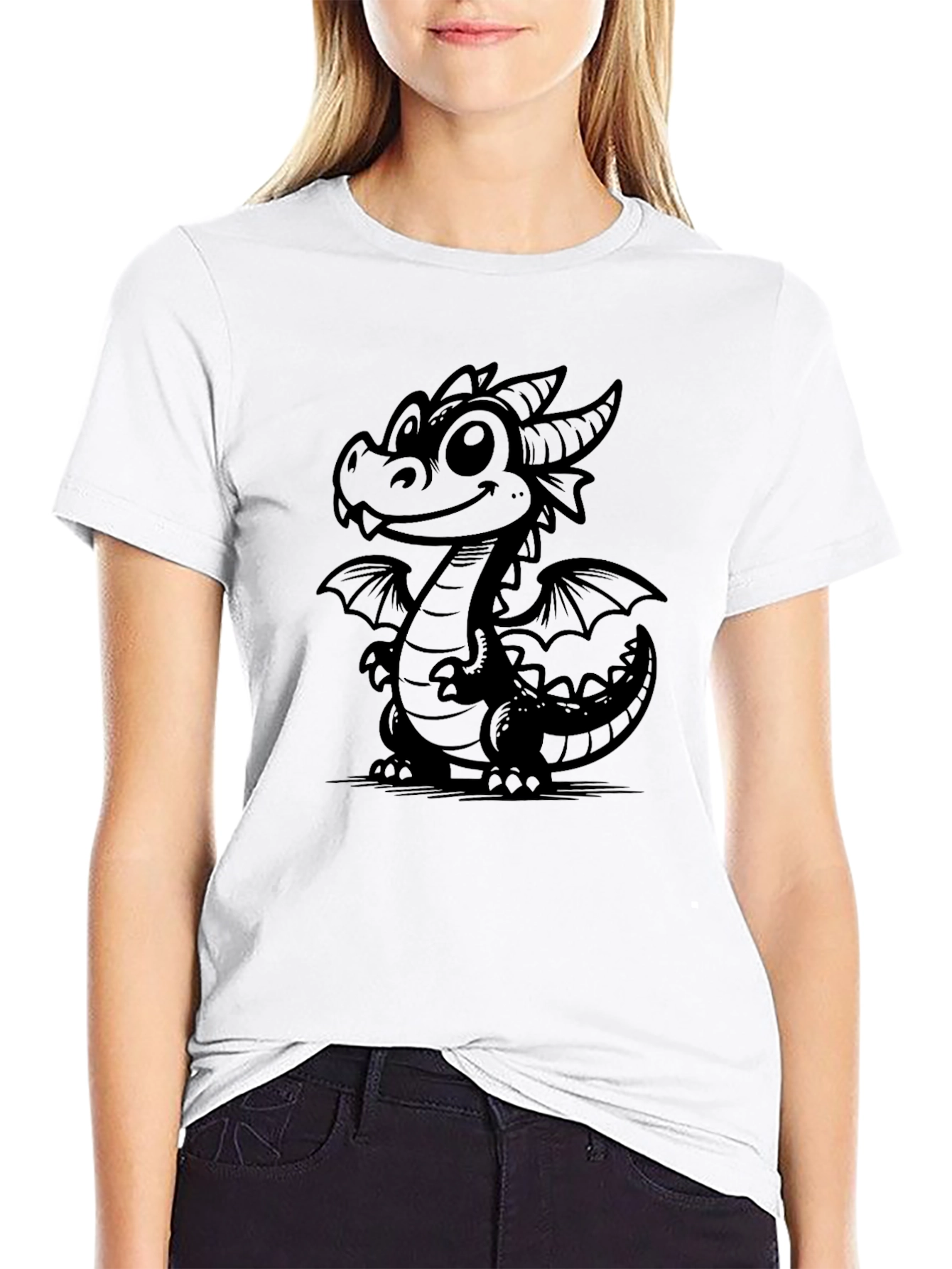 Dragon Graphic Tee - Mens Black T-Shirt