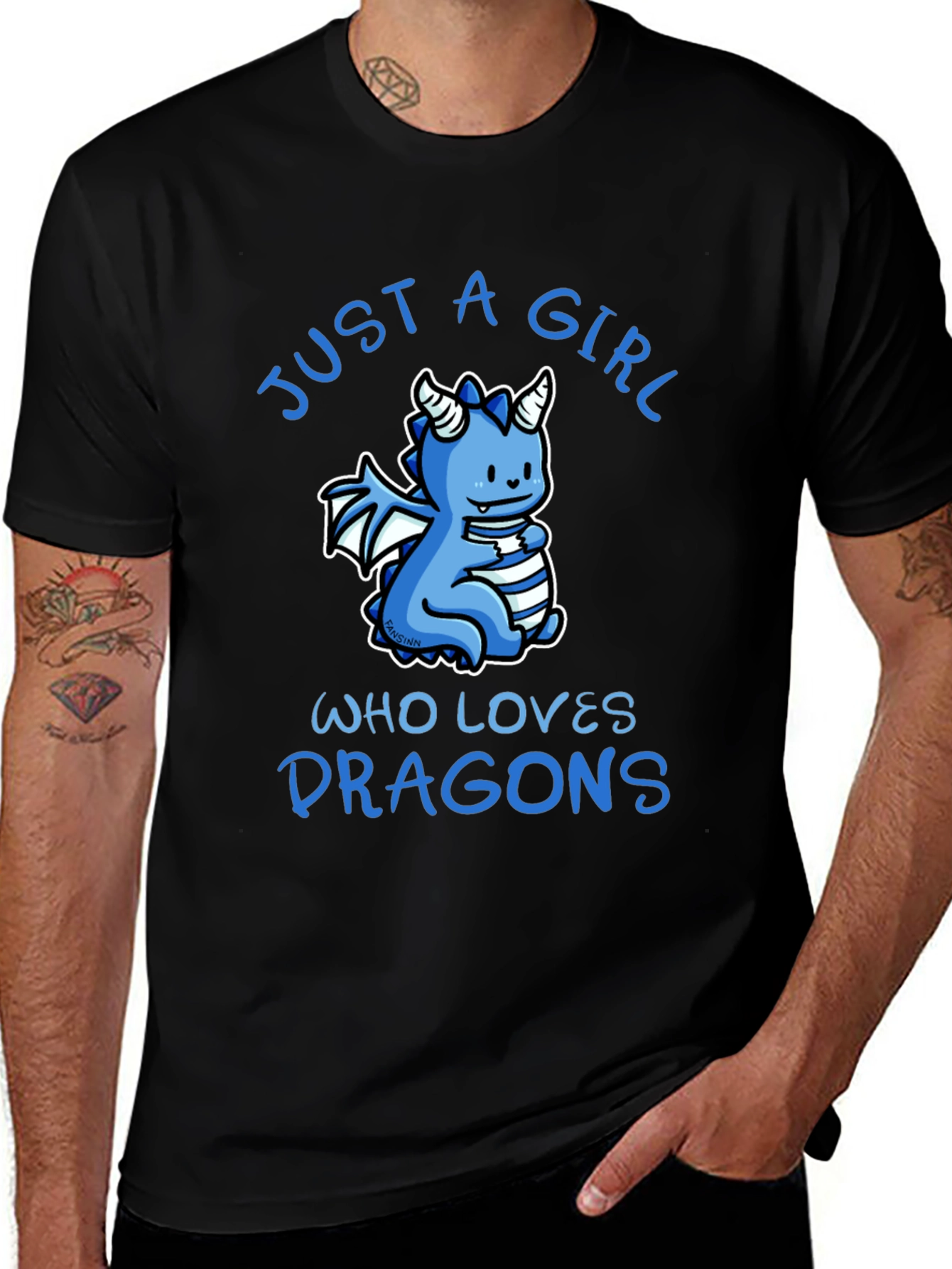 Cute Dragon Lover Graphic T-Shirt